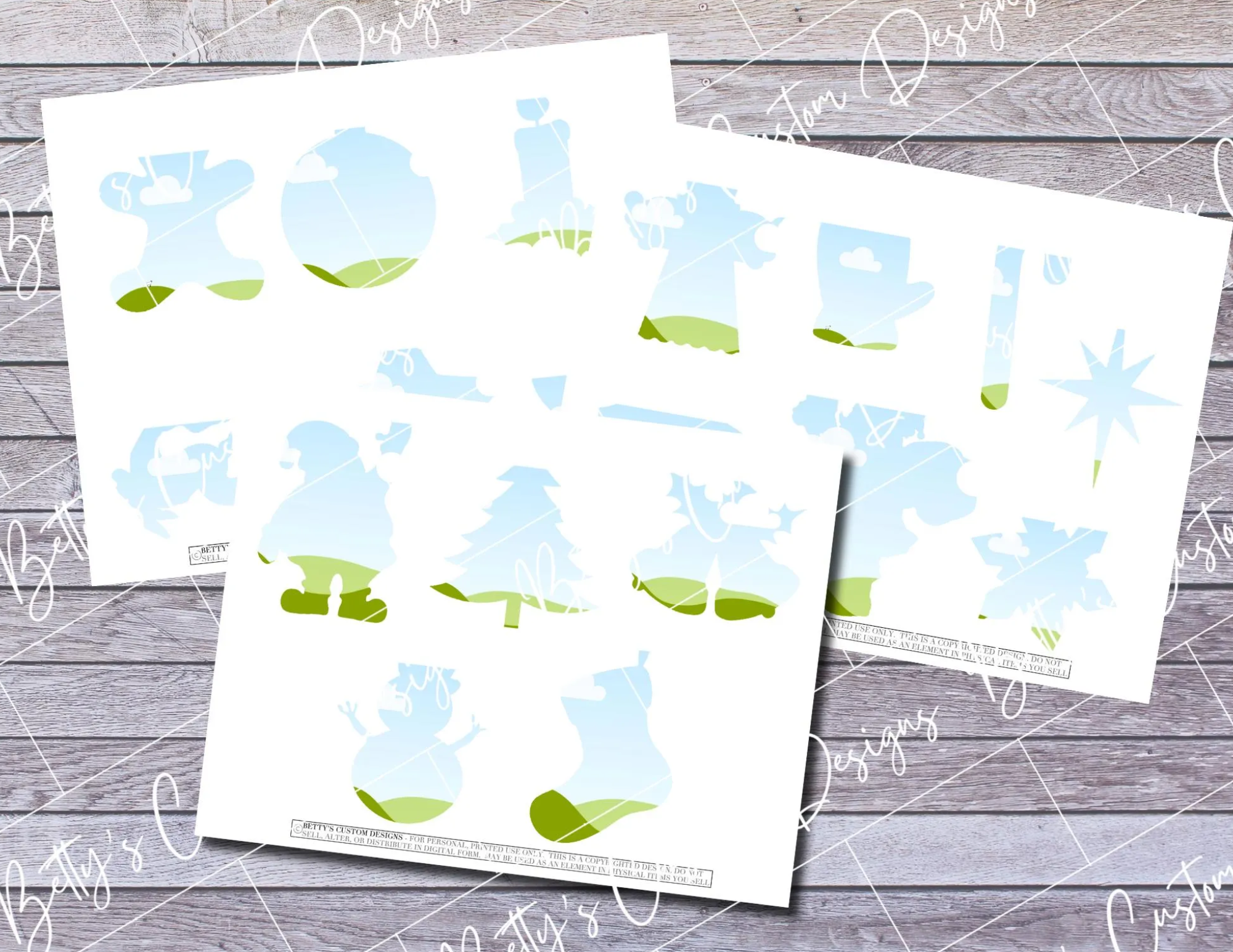 Christmas Frame Ornaments | Canva Frame Bundle | Drag & Drop Photo | Junk Journal | Scrapbook | Ephemera