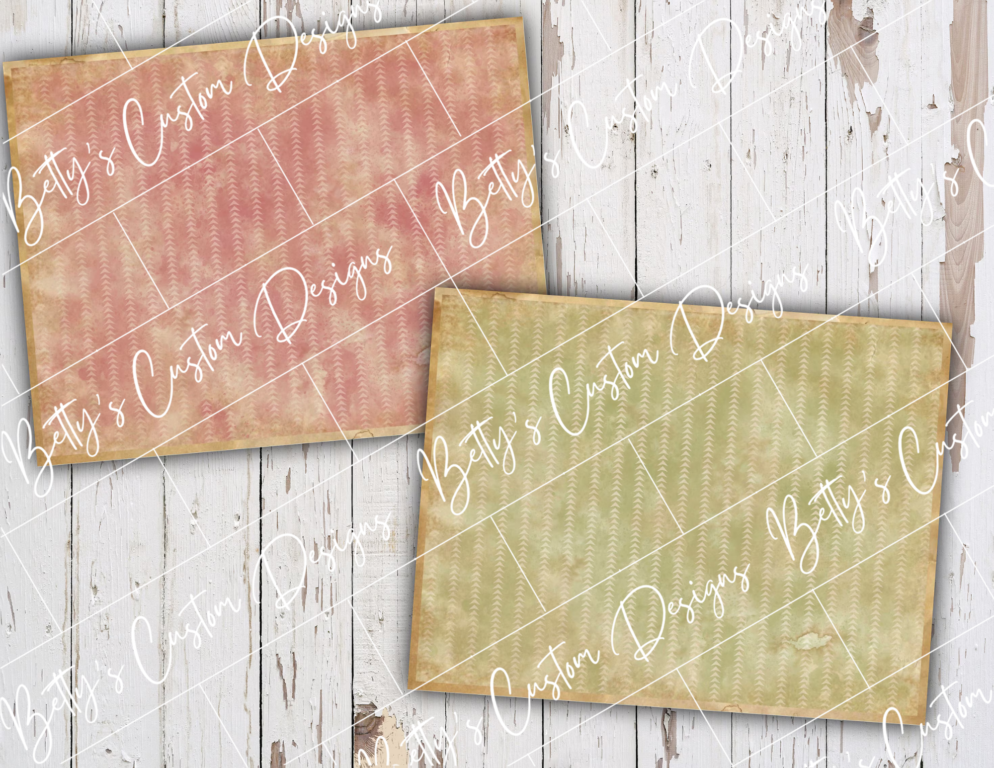 Subtle Boho Background Pages - Digital Download - Printable - Junk Journal Ephemera - Embellishment - Vintage Paper - Grunge - Paper