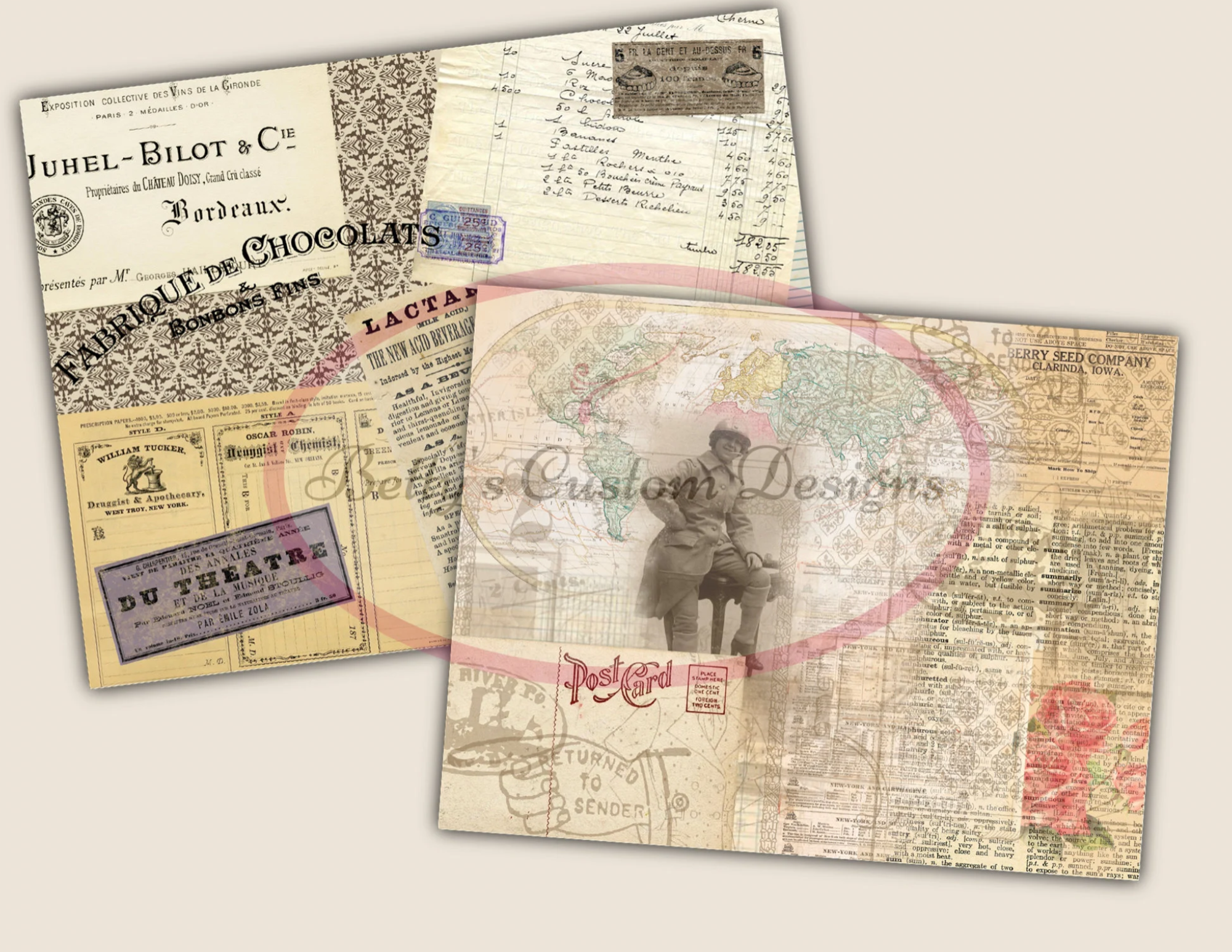 Memories Junk Journal Kit - Digital Paper Prints - Scrapbook - Vintage Books - Ephemera - Antique Paper - Journal Pages - Spring