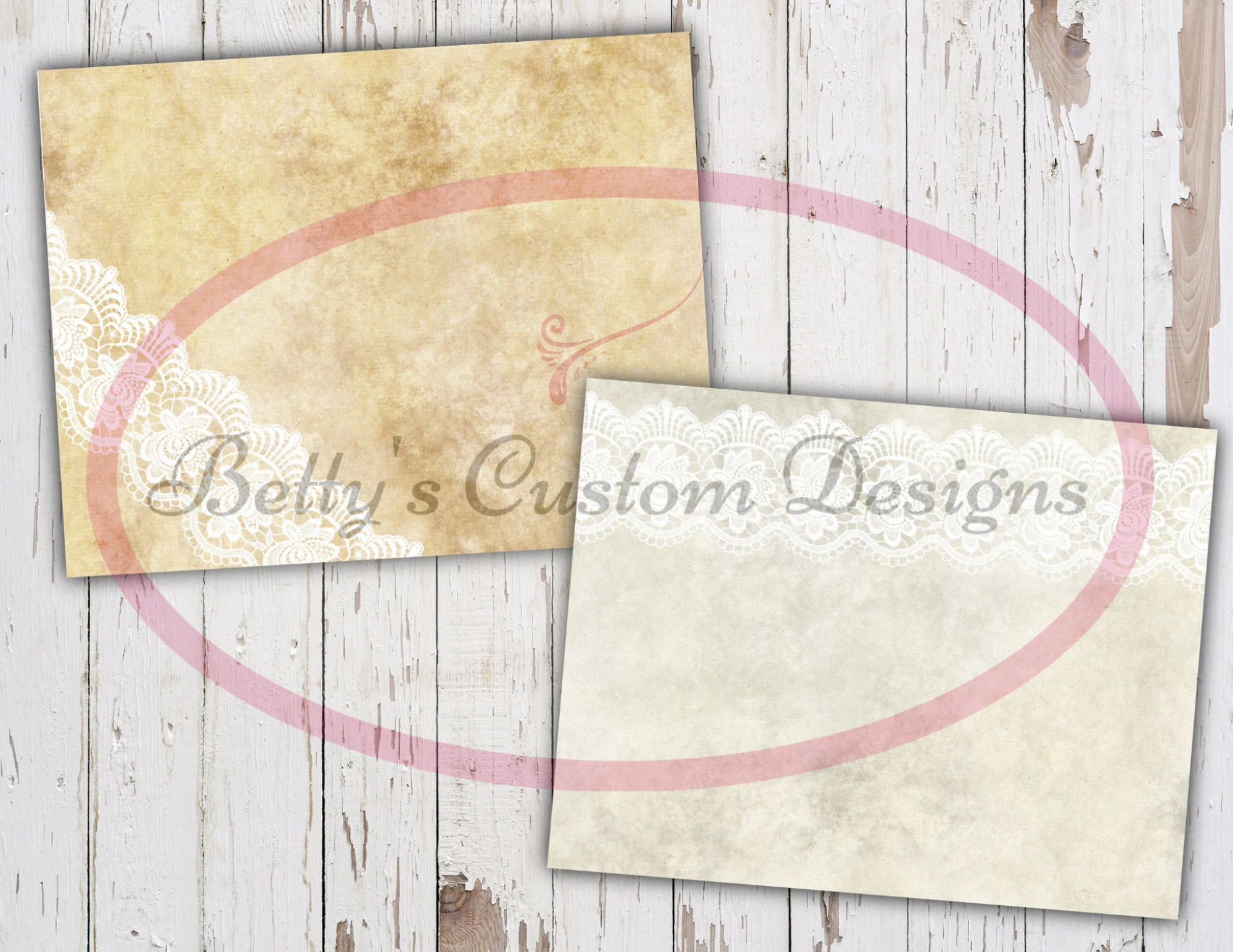 Vintage Lace Background Junk Journal Kit - Digital Paper Prints - Scrapbook - Vintage Books - Ephemera - Paper - Journal Pages