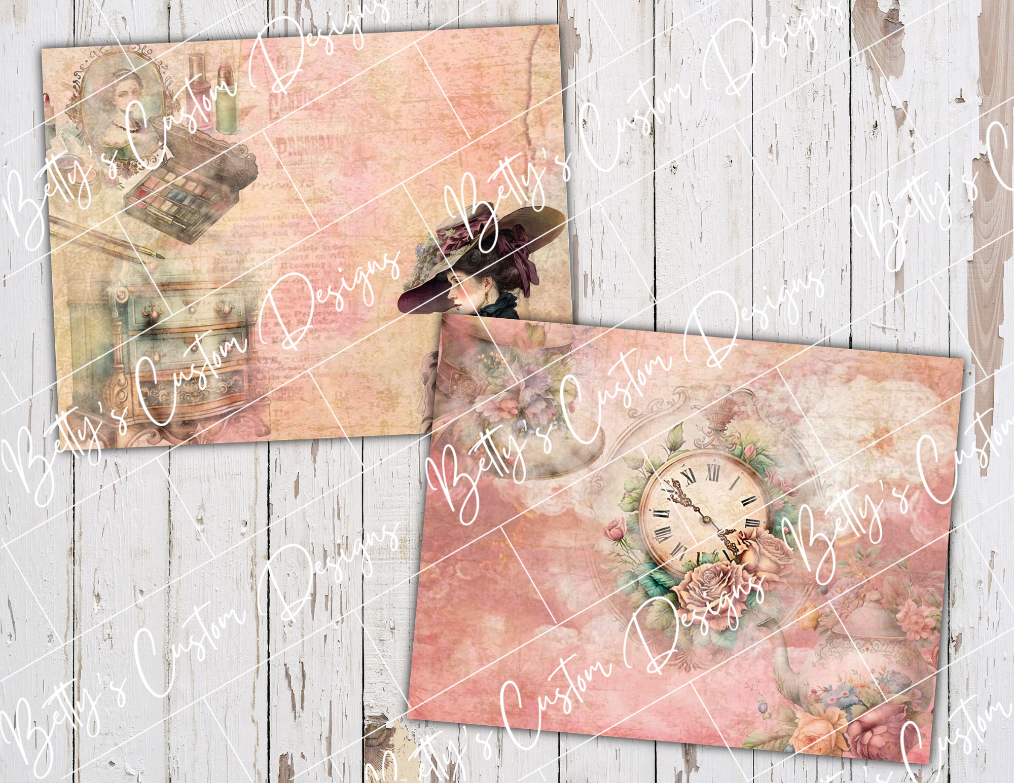 Victorian Romance - Junk Journal Kit - Digital Paper Prints - Scrapbook - Vintage Books - Ephemera - Antique Paper - Journal Pages