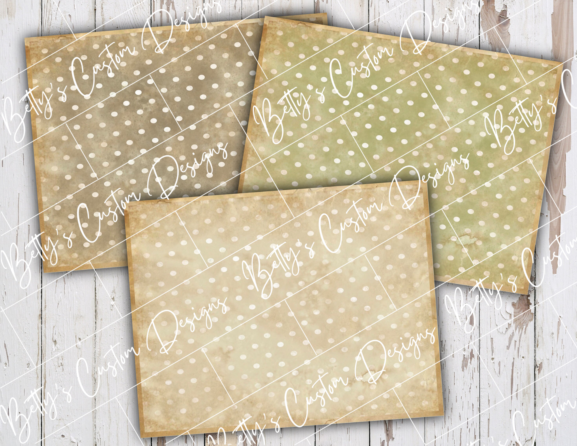 Subtle Boho Background Pages - Digital Download - Printable - Junk Journal Ephemera - Embellishment - Vintage Paper - Grunge - Paper
