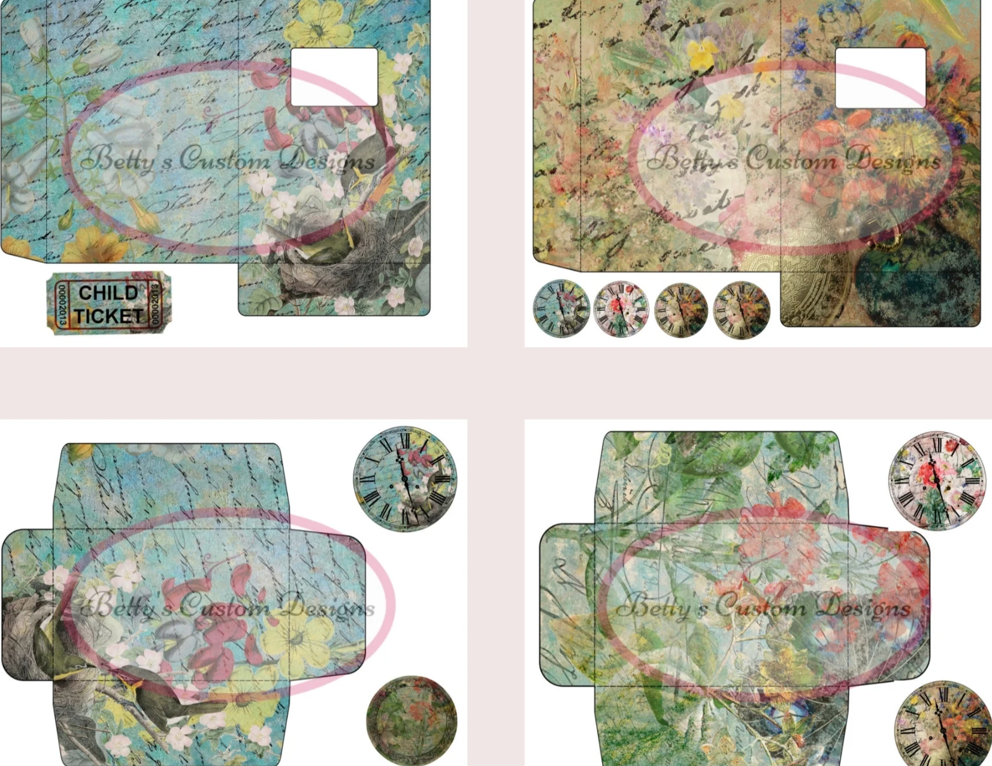 Botanical Treasures Junk Journal HUGE ADD-ON Kit - Digital Paper Prints - Scrapbook - Vintage Books - Ephemera  Antique Paper  Journal Pages