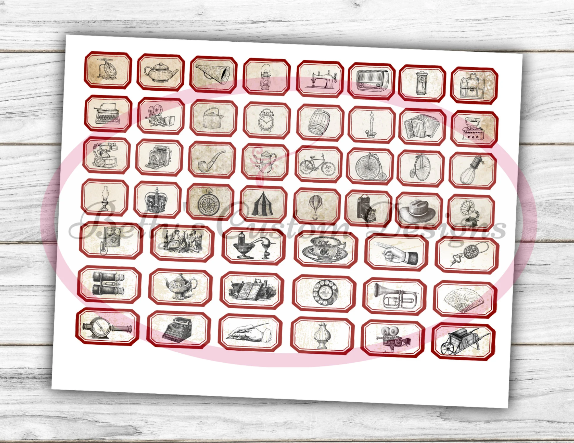 Vintage Labels 2 - objects - Phrases - Typewriter Font - Printable - Ephemera - Junk Journal Label - Phrases - Journal Phrases