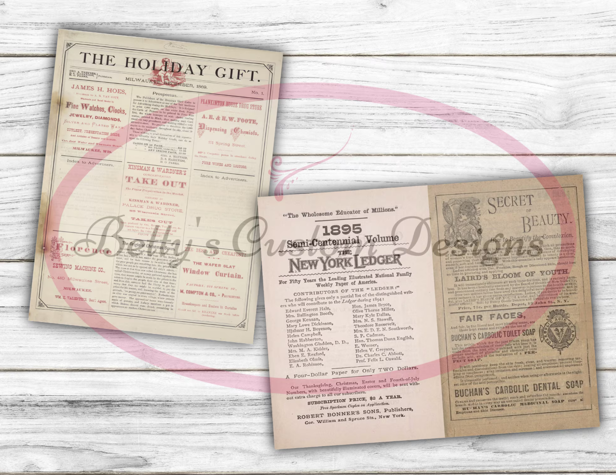 Vintage Ephemera - Kit 1 - Botanical - Ephemera - Junk Journal - Digital download - Postcard - ATC - Botanical Cards