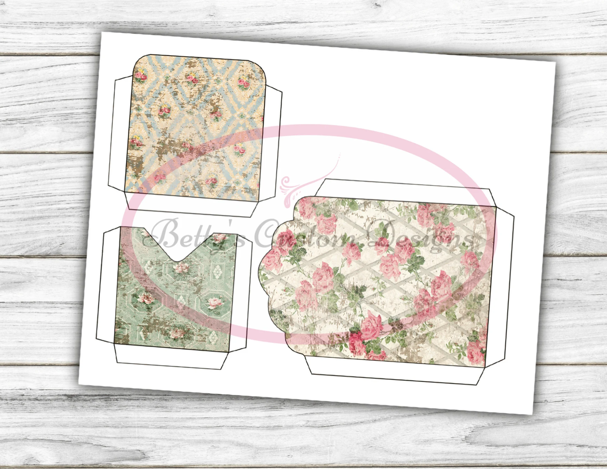 Grungy Rose ADD-ON Kit - Digital Paper Prints - Scrapbook - Vintage Books - Ephemera - Antique Paper - Journal Pages