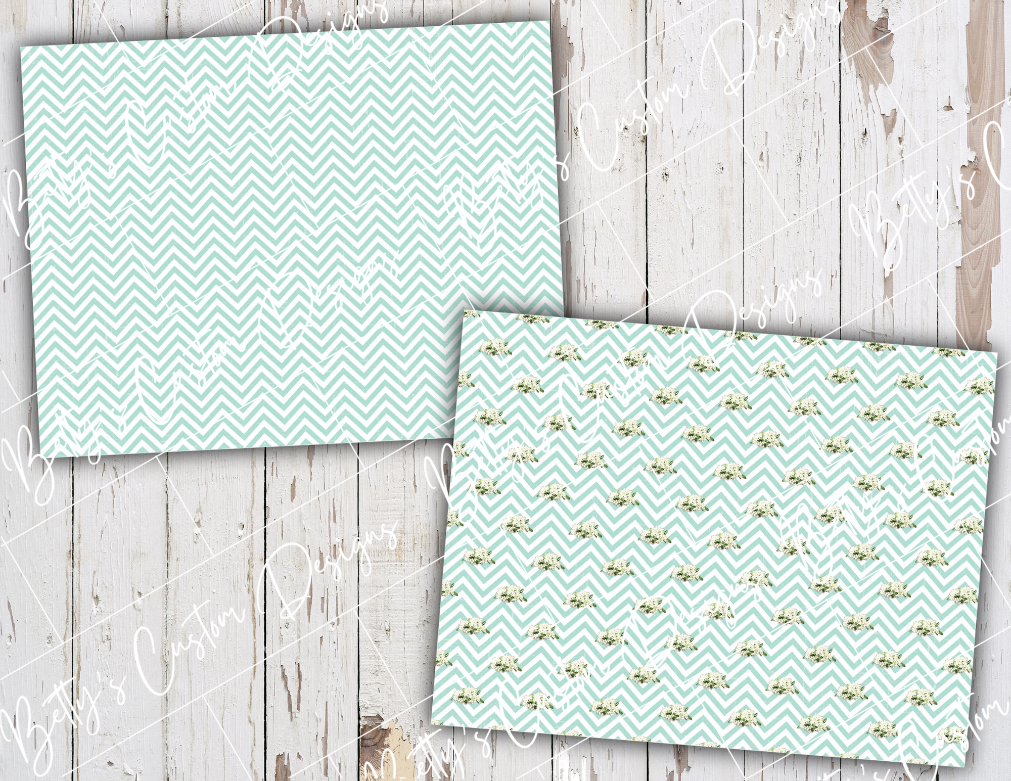 Shabby Aqua Junk Journal Kit - Digital Paper Prints - Scrapbook - Vintage Books - Ephemera - Antique Paper - Journal Pages