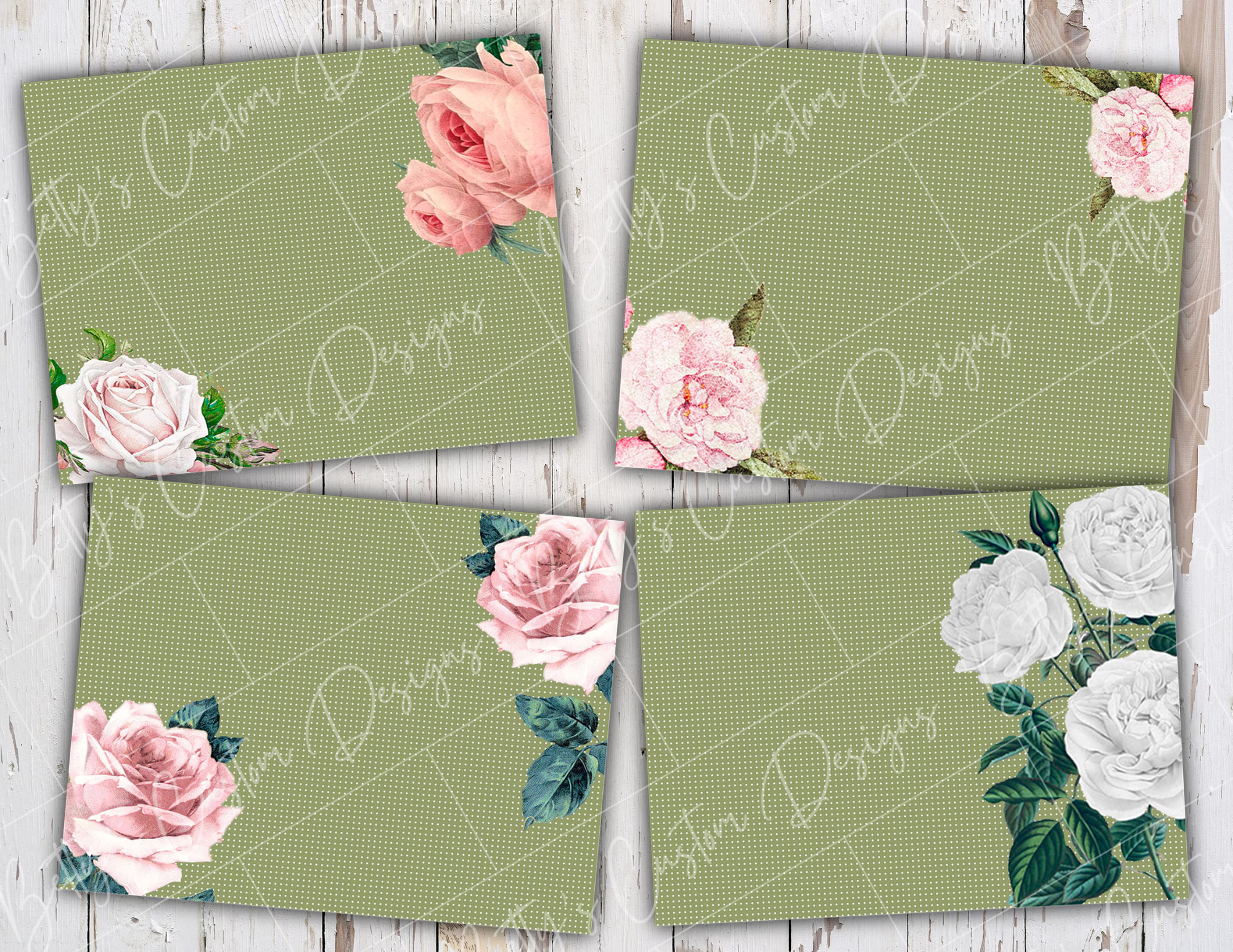 Antique Rose Junk Journal Kit - Digital Paper Prints - Scrapbook - Vintage Books - Ephemera - Antique Paper - Journal Pages