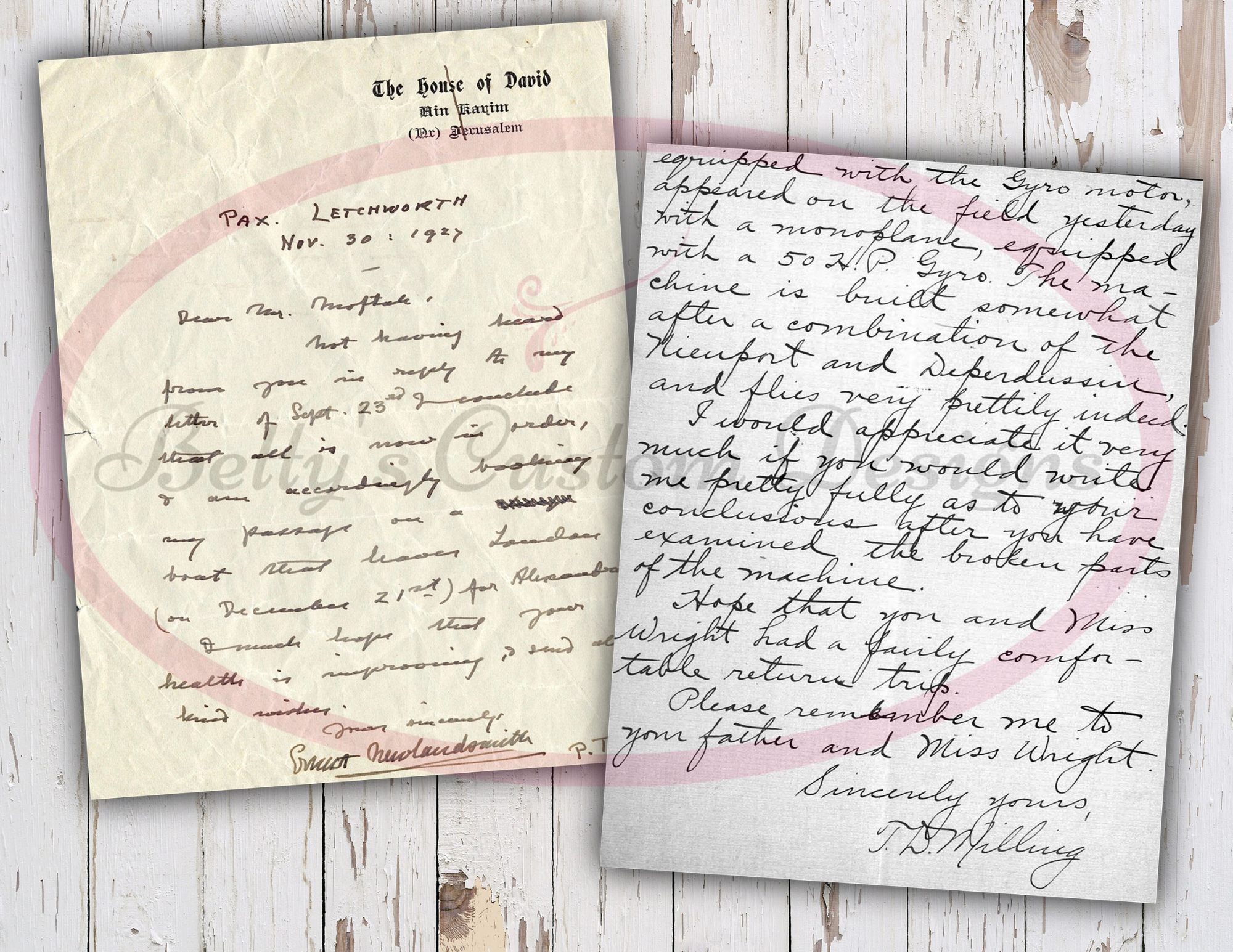Vintage Script Letters Backgrounds - Set 3 - Digital Paper Prints - Scrapbook - Vintage Books - Ephemera - Paper - Journal Pages