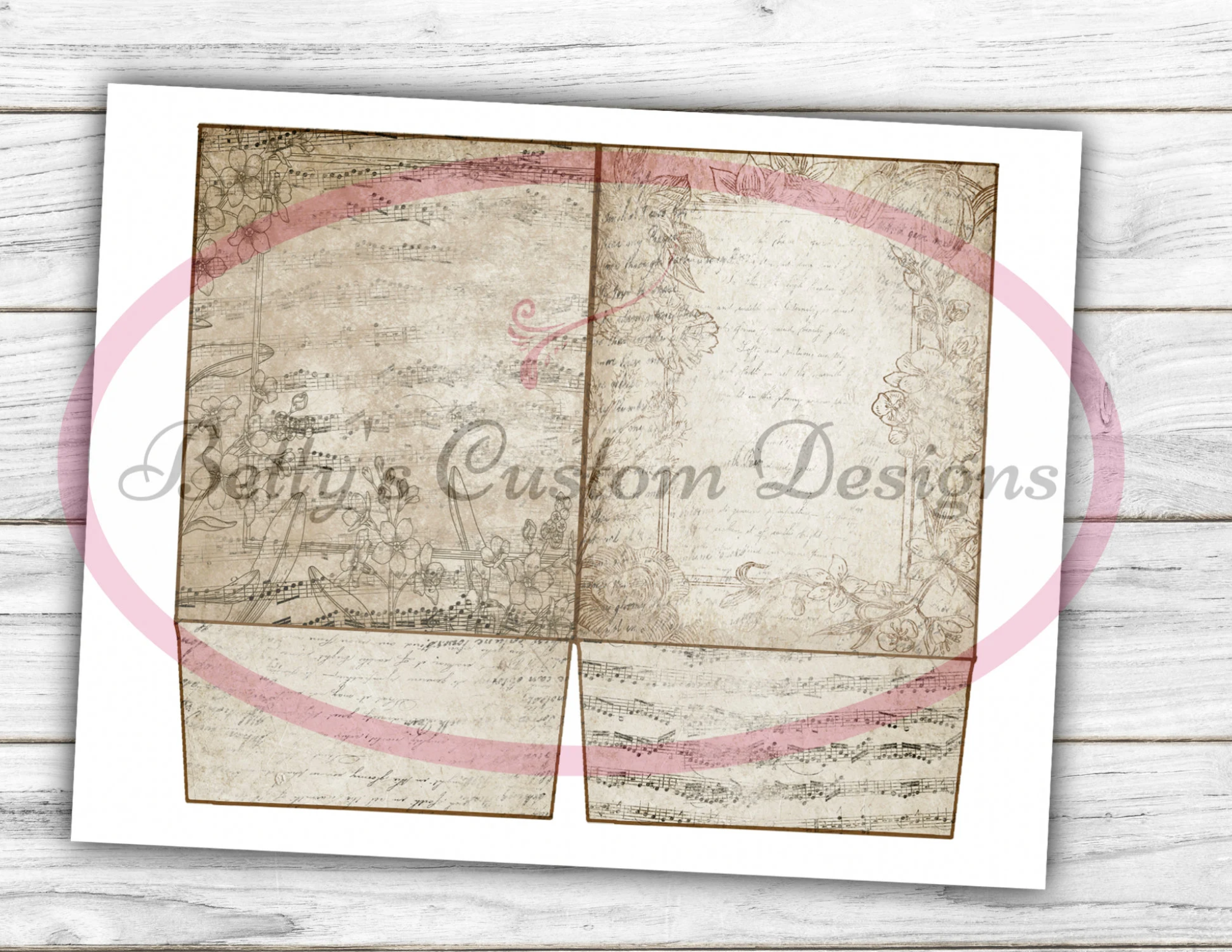 Color Me Vintage Mini Folio - Memories - Digital - Printable - Journal Cards - Digital - Vintage - Birds - Collage - Embellishment