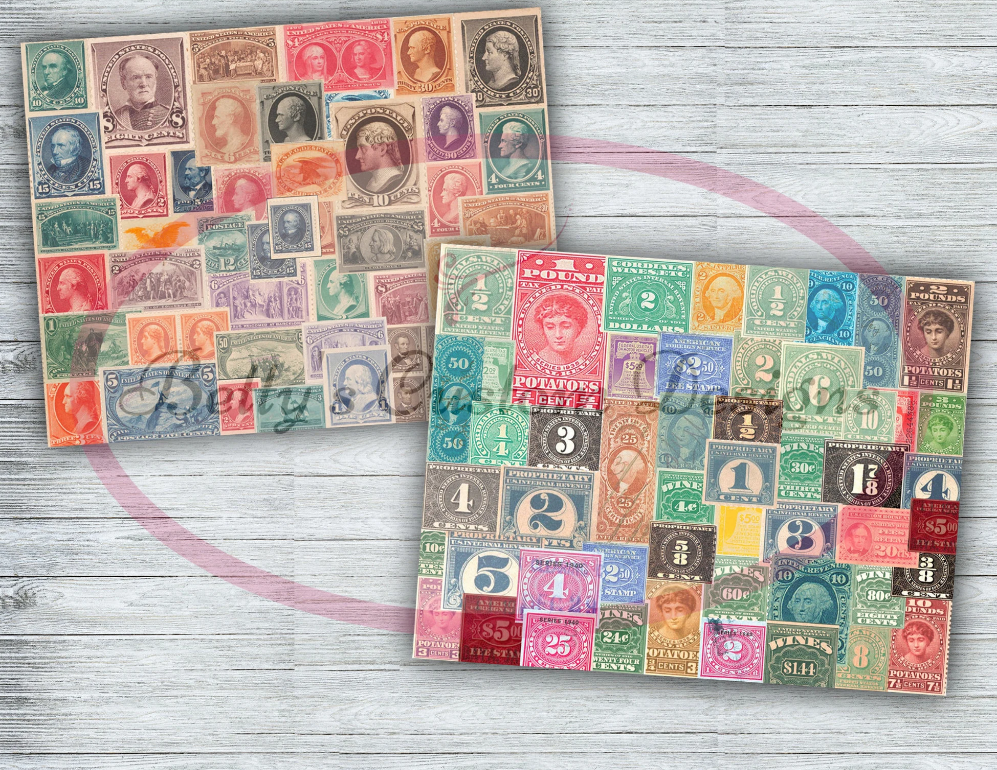 All Things Postal - Junk Journal Kit - Digital Paper Prints - Scrapbook - Vintage Books - Ephemera - Antique Paper - Journal Pages