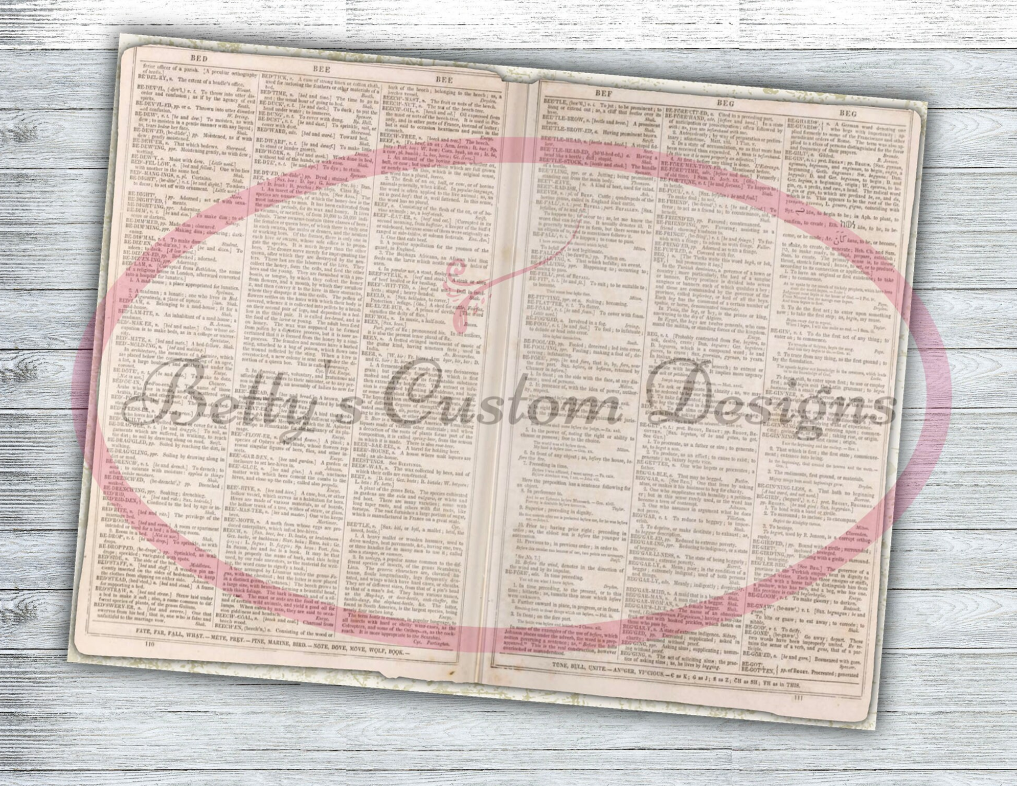 Vintage  Dictionary Pages - Notebook - Lined - Dot - Grid - Printable Paper - 8.5 x 11 inch - Ephemera - Digital - Junk Journal