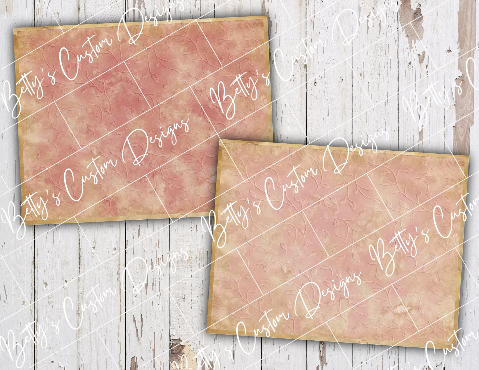 Subtle Boho Background Pages - Digital Download - Printable - Junk Journal Ephemera - Embellishment - Vintage Paper - Grunge - Paper