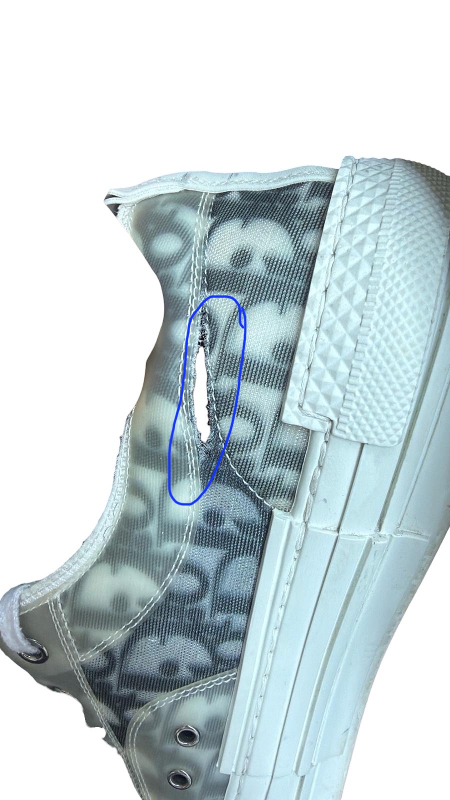 Dior Sneakers Torn Fabric Repair Dior波鞋破損修補 