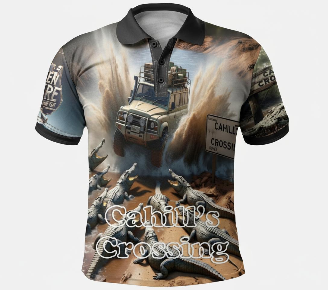 Cahill's Crossing Adventure Short Sleeved Polo Shirt