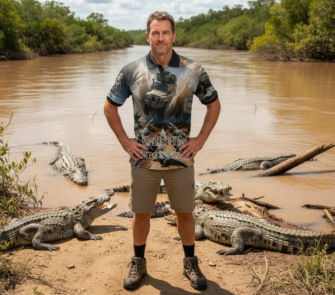 Cahill's Crossing Adventure Short Sleeved Polo Shirt