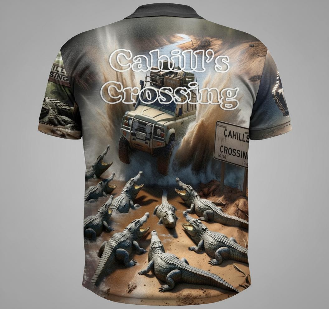 Cahill's Crossing Adventure Short Sleeved Polo Shirt