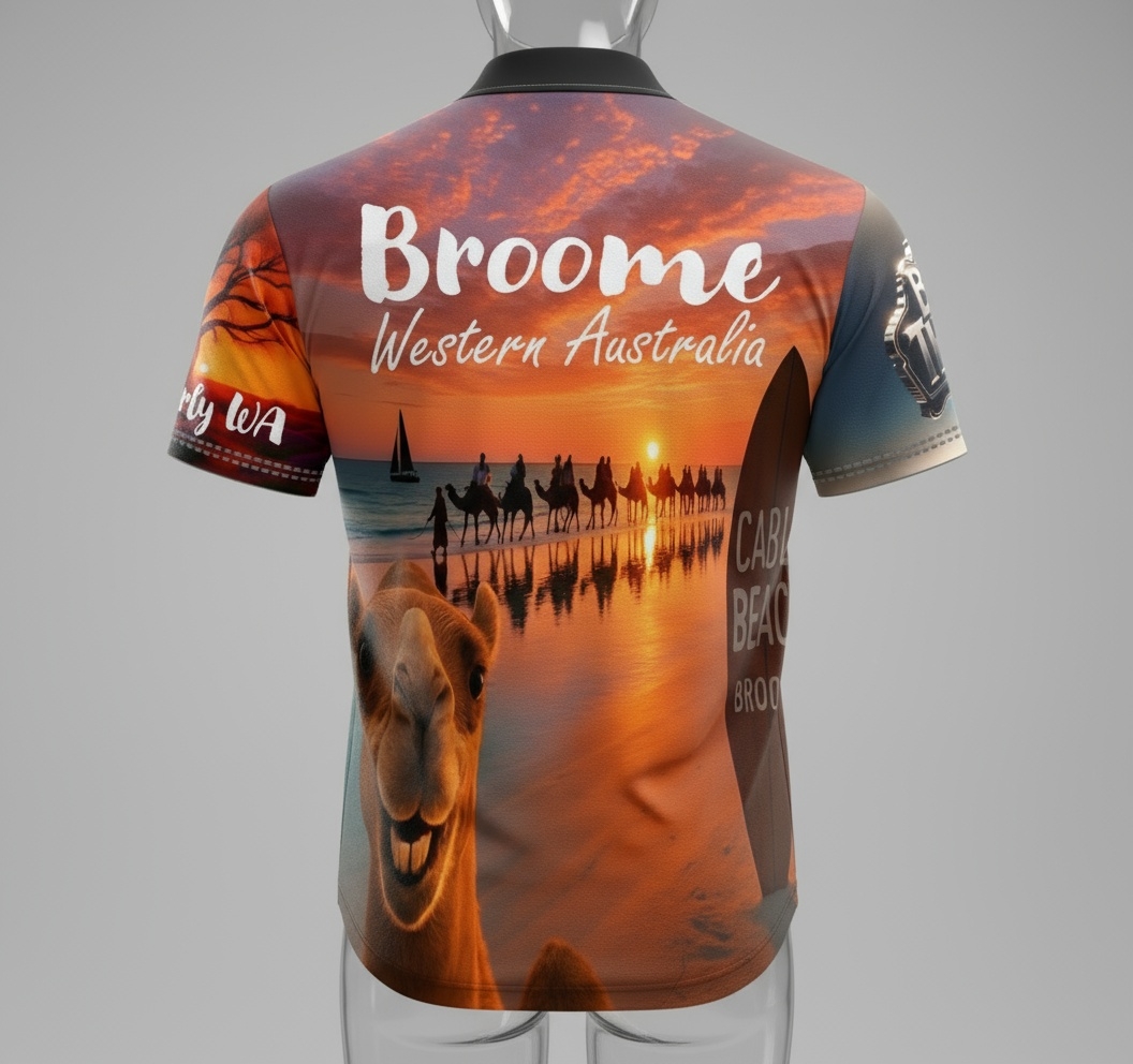 Broome Cable Beach Sunset Polo Shirt
