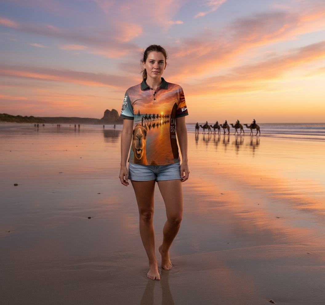 Broome Cable Beach Sunset Polo Shirt