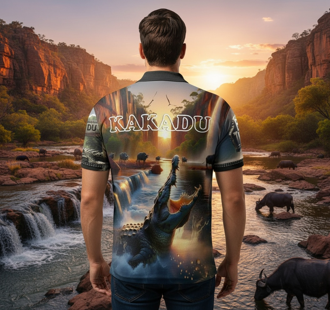 Kakadu National Park short sleeved polo shirt