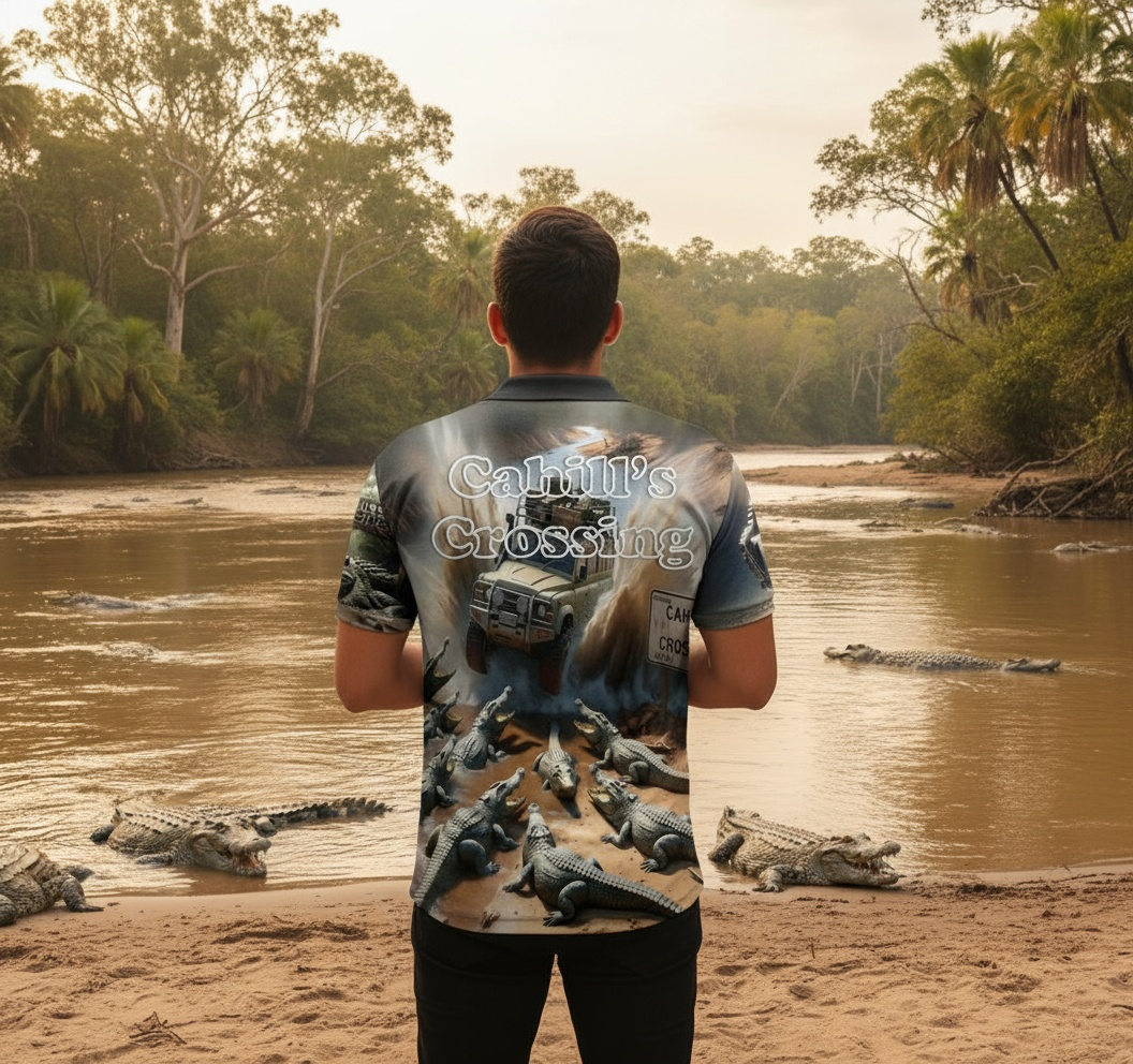 Cahill's Crossing Adventure Short Sleeved Polo Shirt