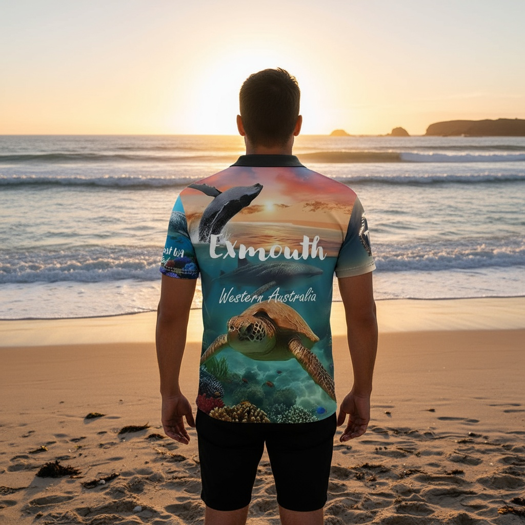 Exmouth Western Australia Ocean Wildlife Polo Shirt