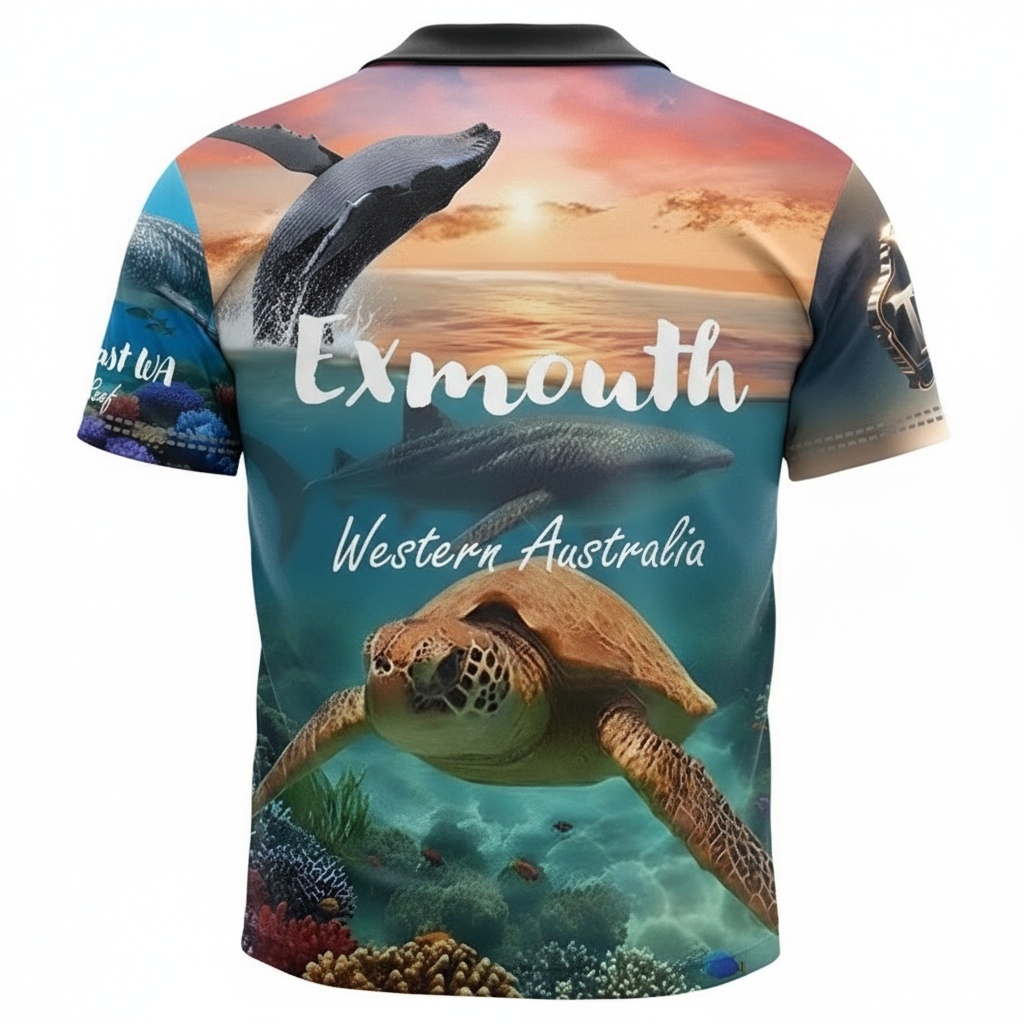 Exmouth Western Australia Ocean Wildlife Polo Shirt