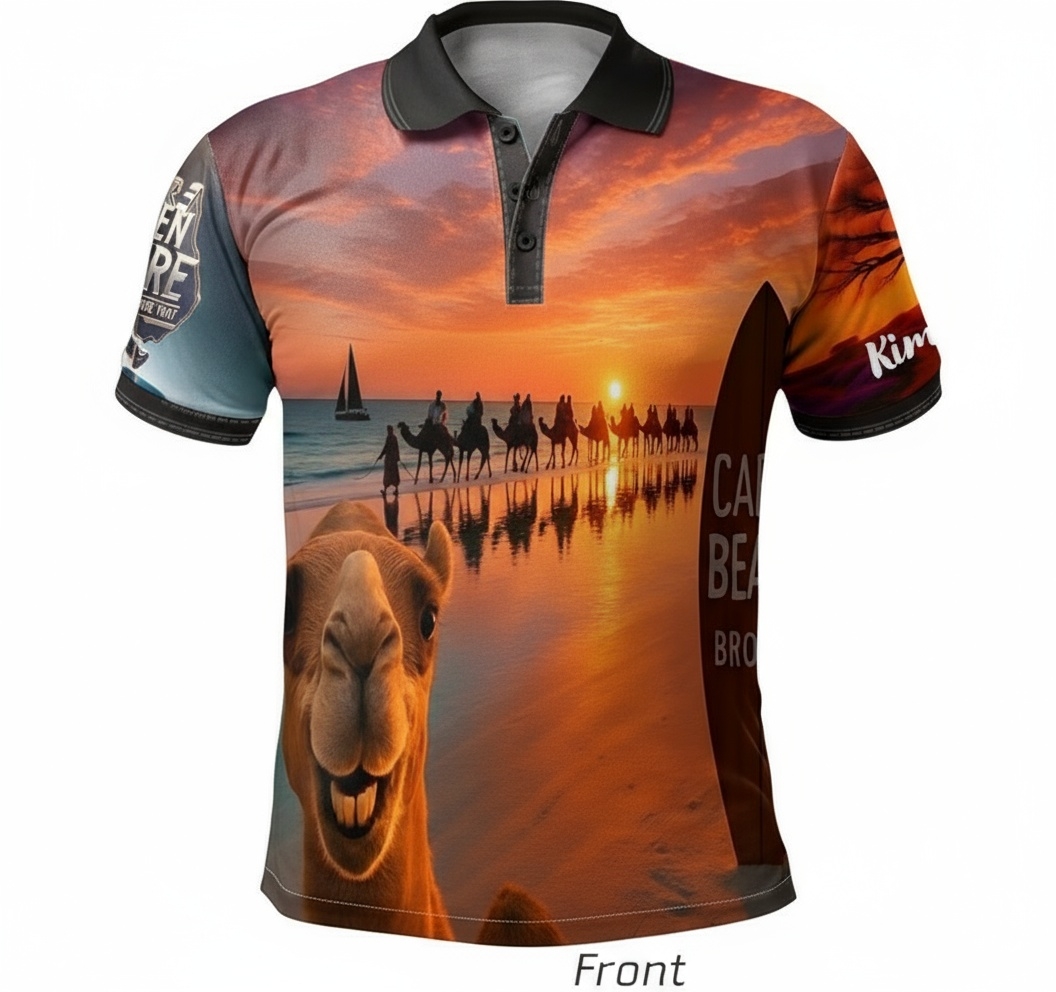 Broome Cable Beach Sunset Polo Shirt
