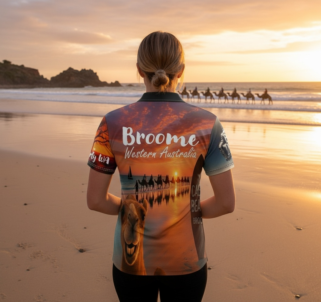 Broome Cable Beach Sunset Polo Shirt