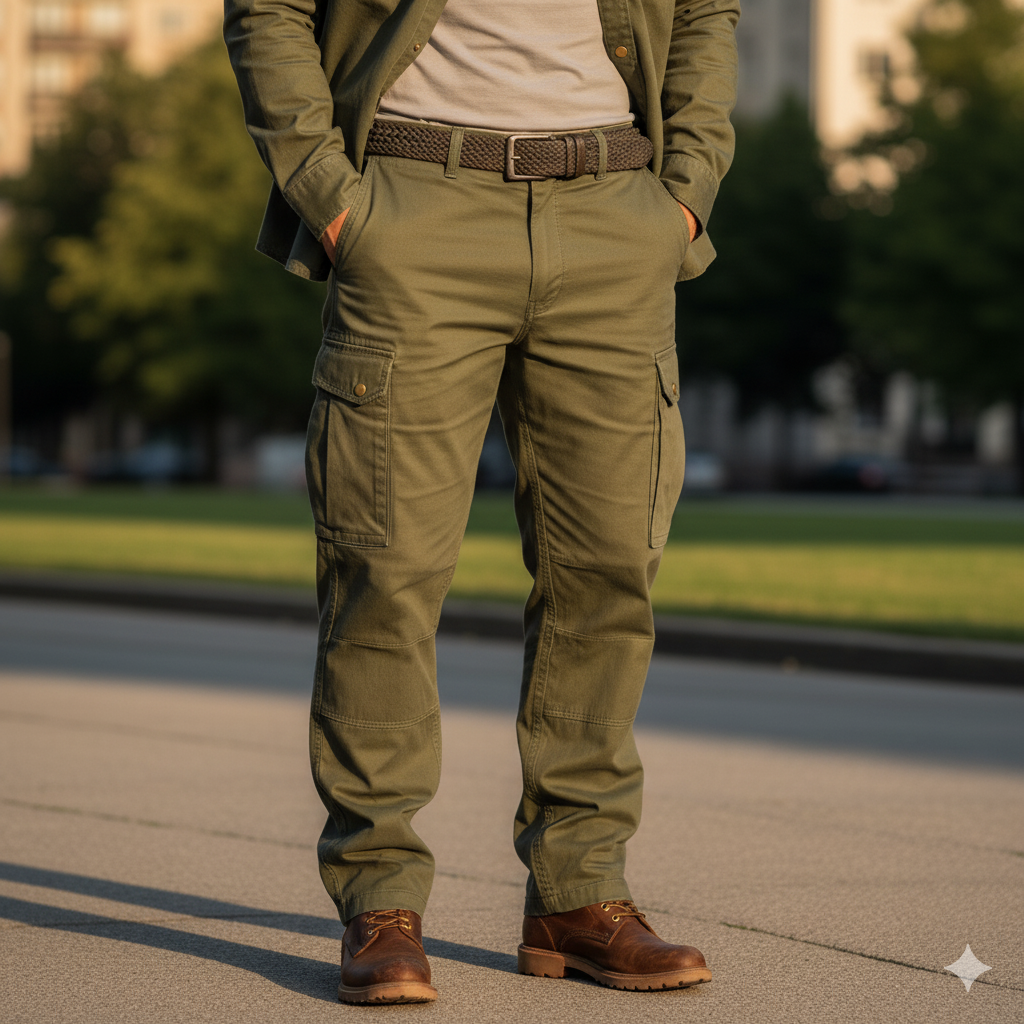Men's Olive Cargo Pants