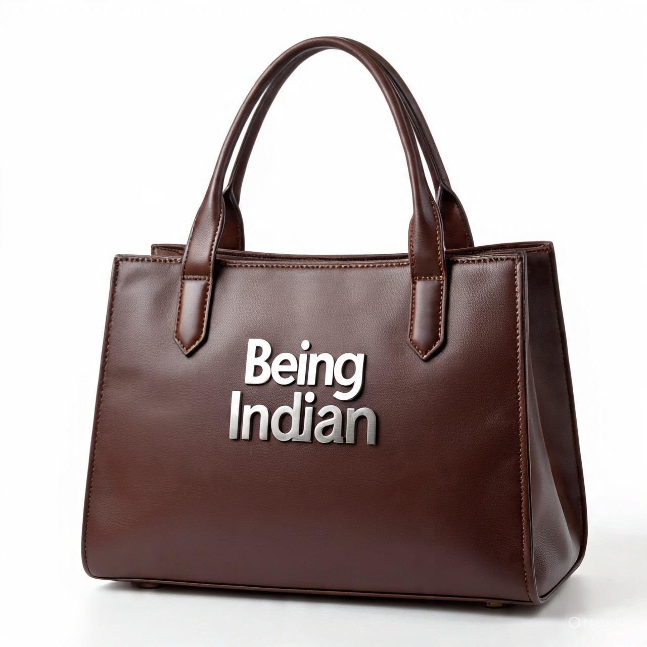 Being Indian Brown Leather Handbag