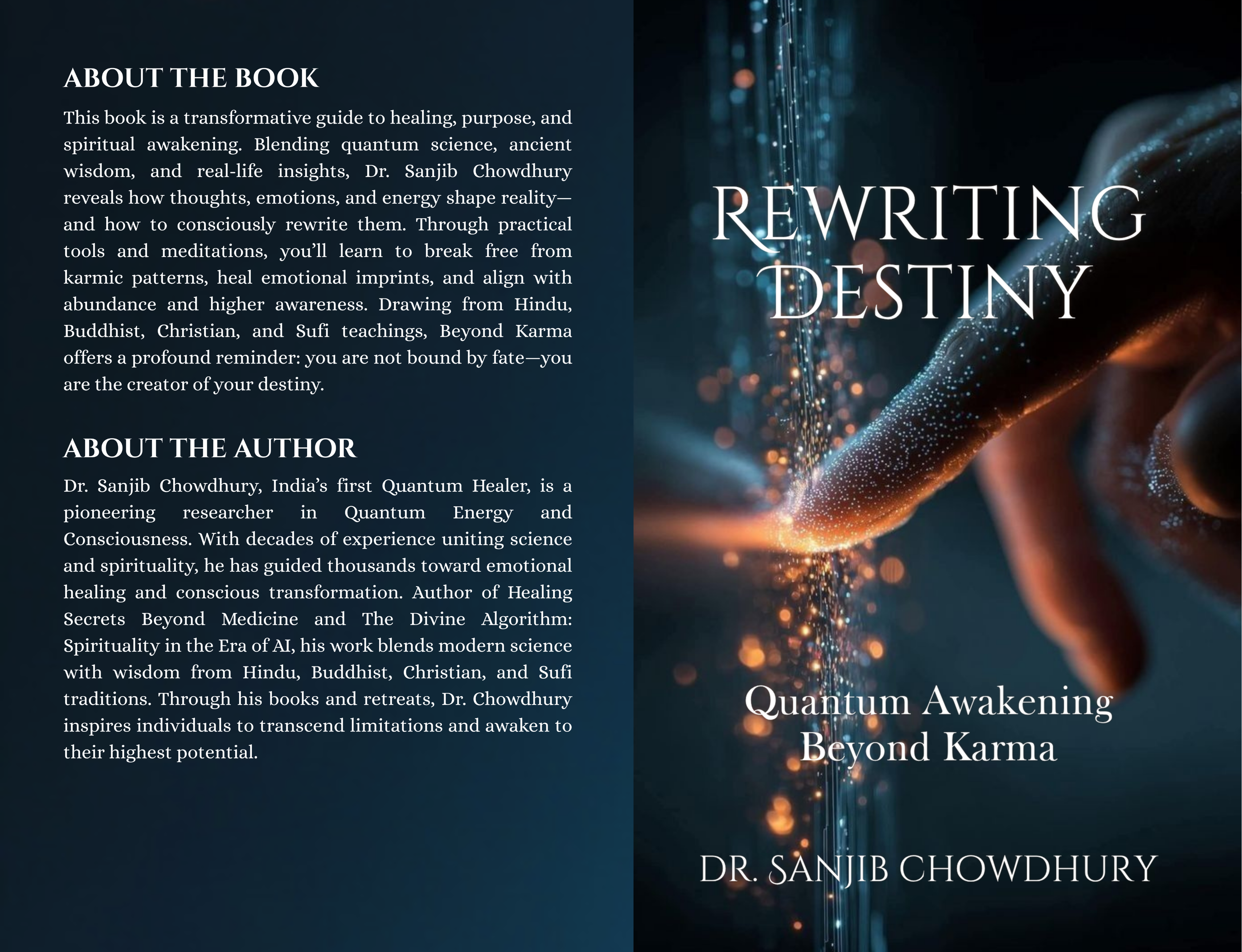 Rewriting Destiny by Dr Sanjib Chowdhury | Author's Sign copy |