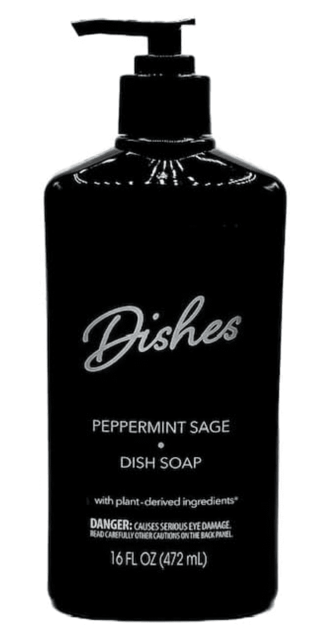 Dishes Peppermint Sage Dish Soap With Plant-Derived Ingredients 16 FL OZ (472mL)