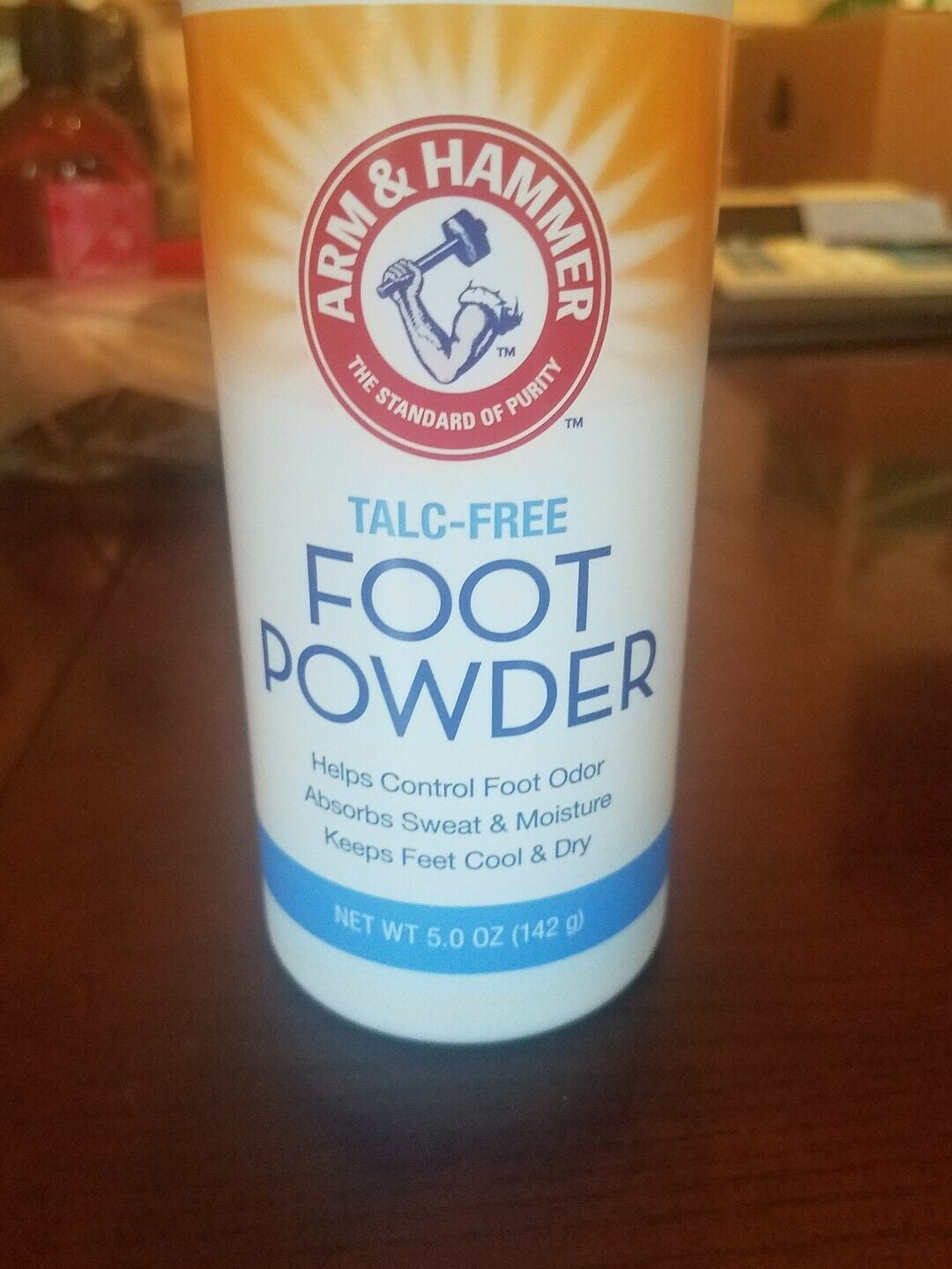 ARM & HAMMER Odor Control Foot Powder Talc-Free With Baking Soda 5 oz