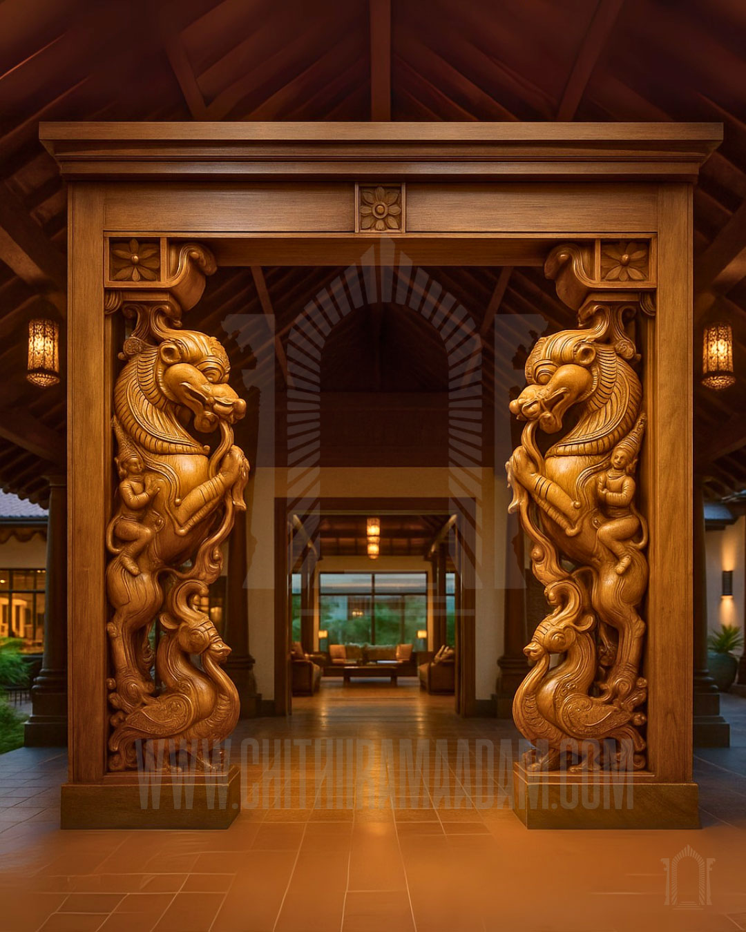 Yali Guardian Pillar (Pair)