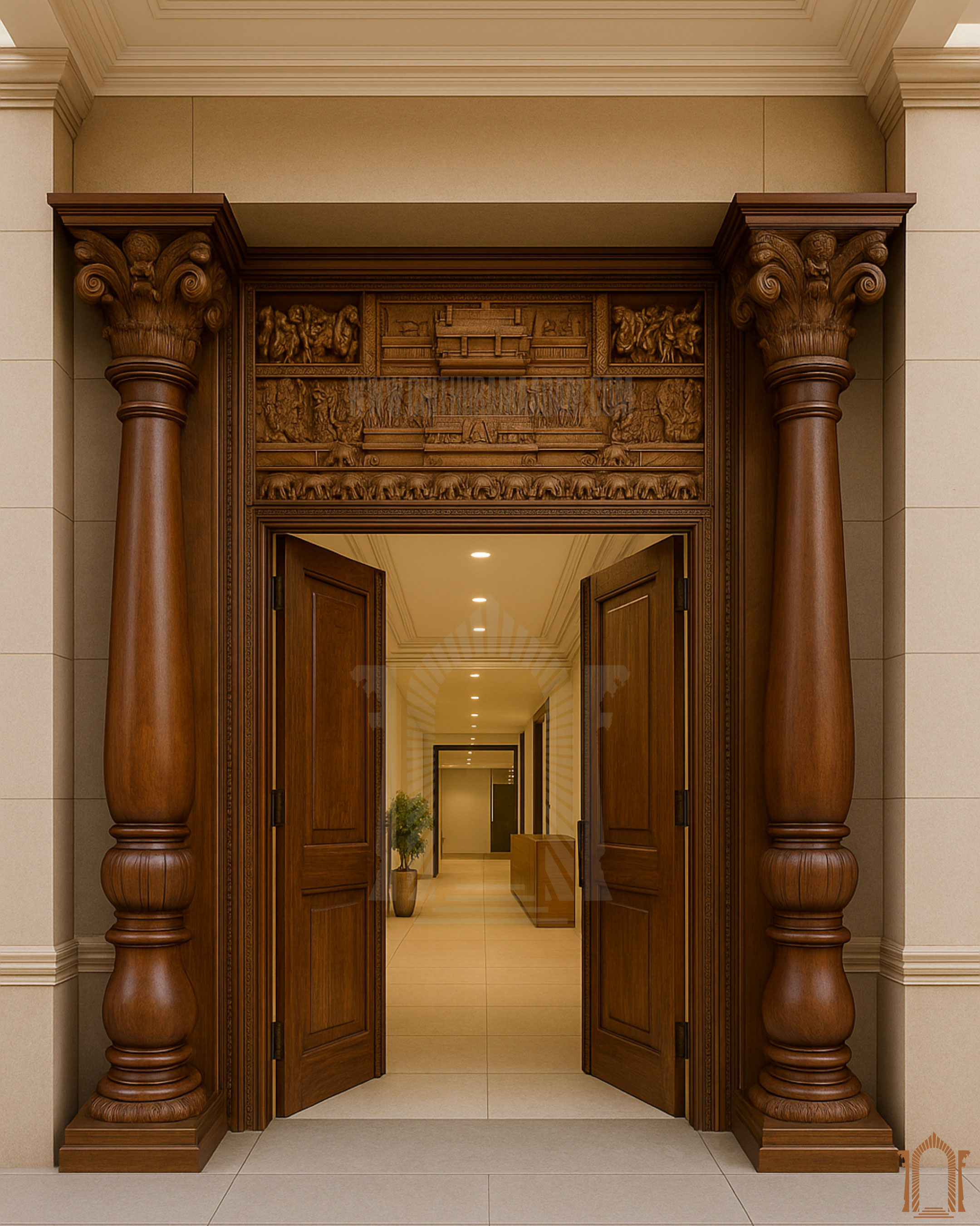 Double Door and Door Frame