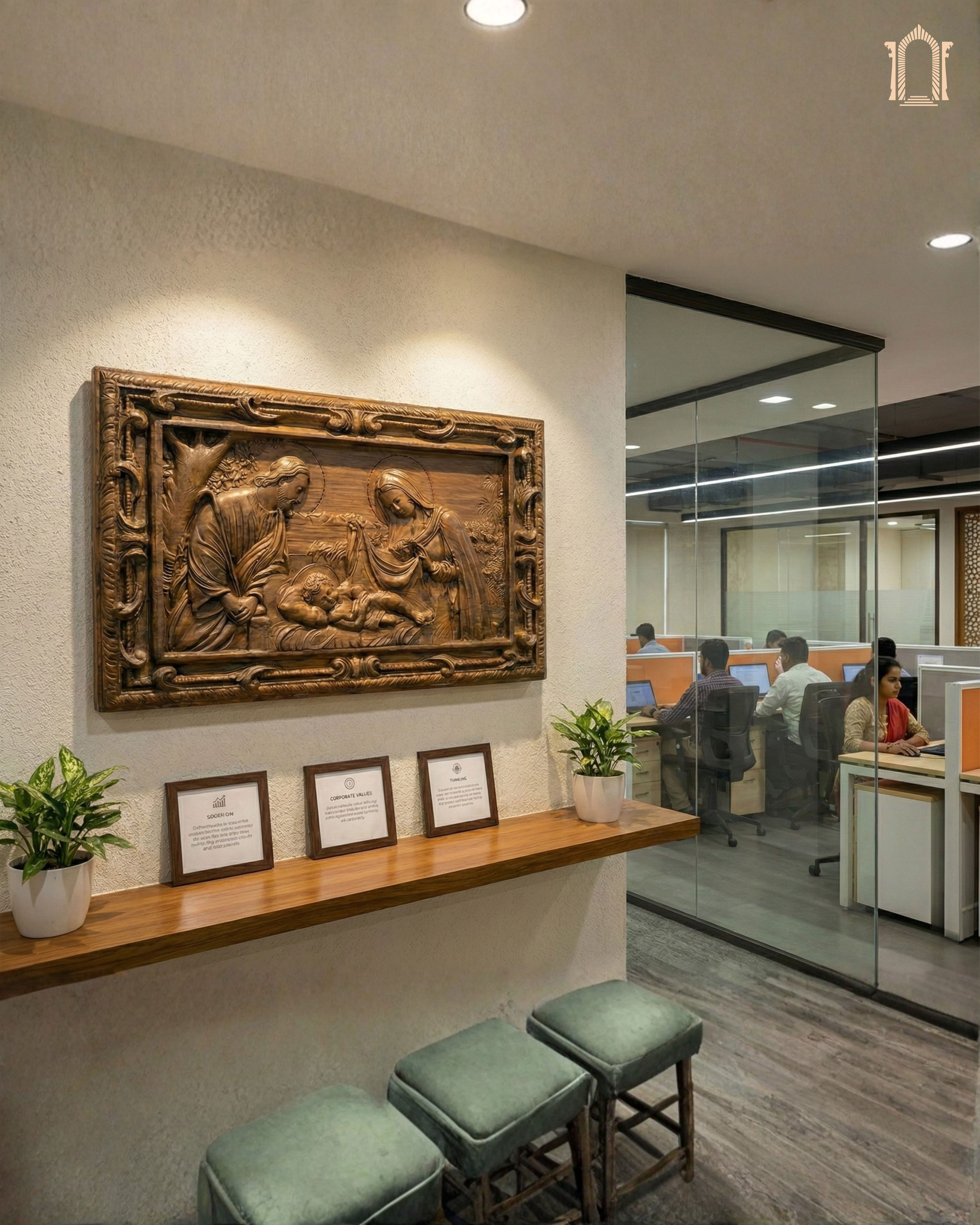 Mother Mary and Saint Joseph with Child Jesus