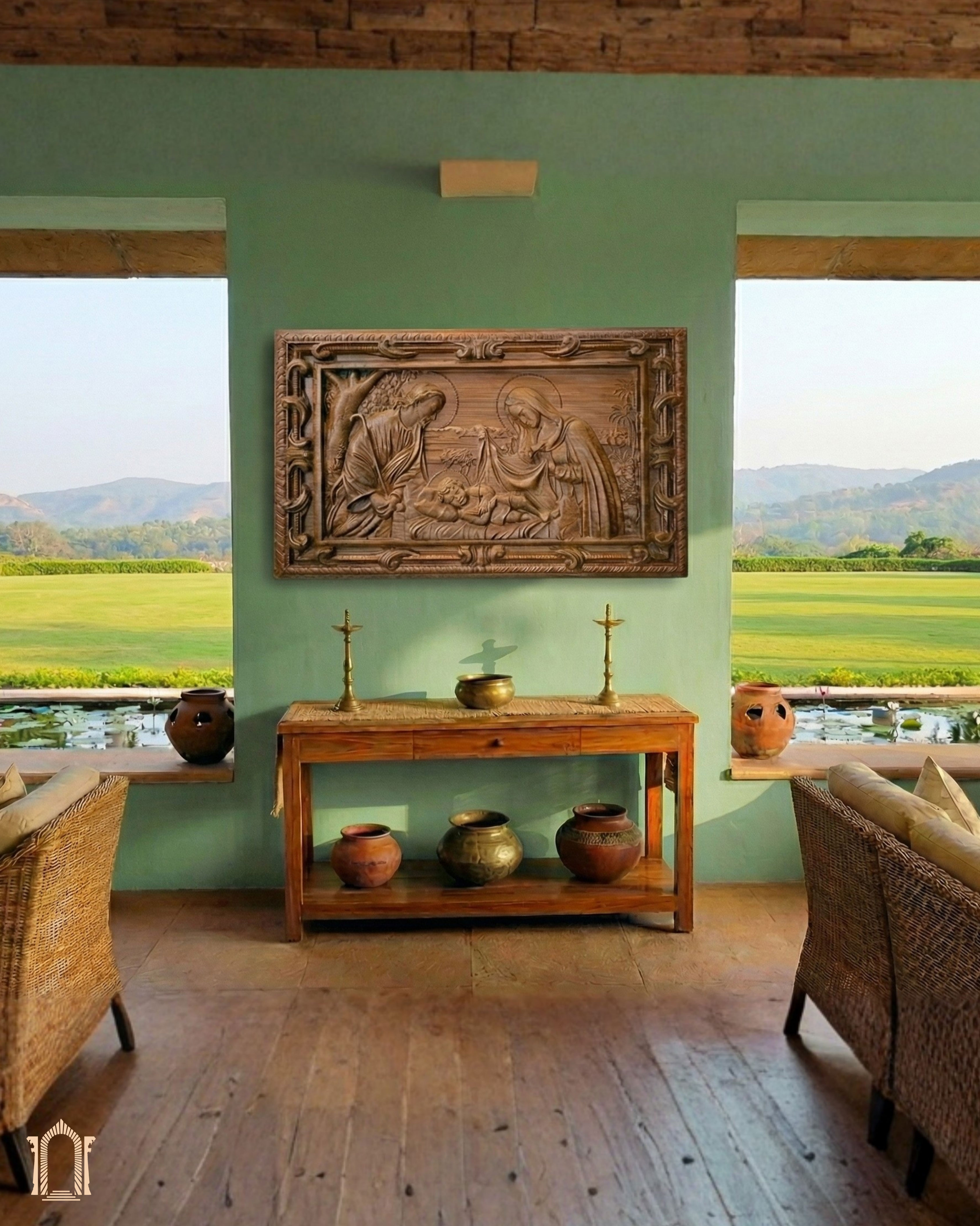 Mother Mary and Saint Joseph with Child Jesus