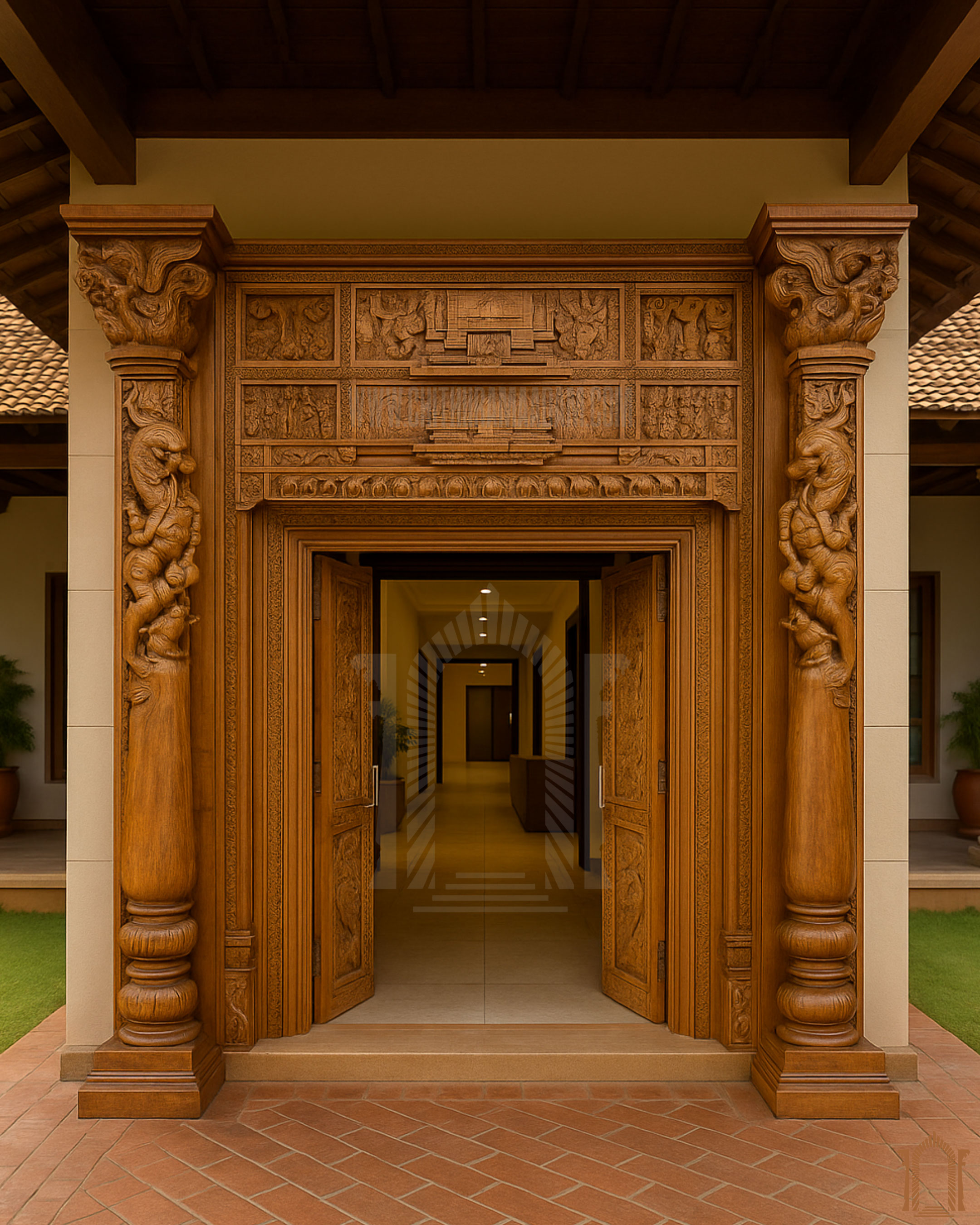 Double Door and Door Frame