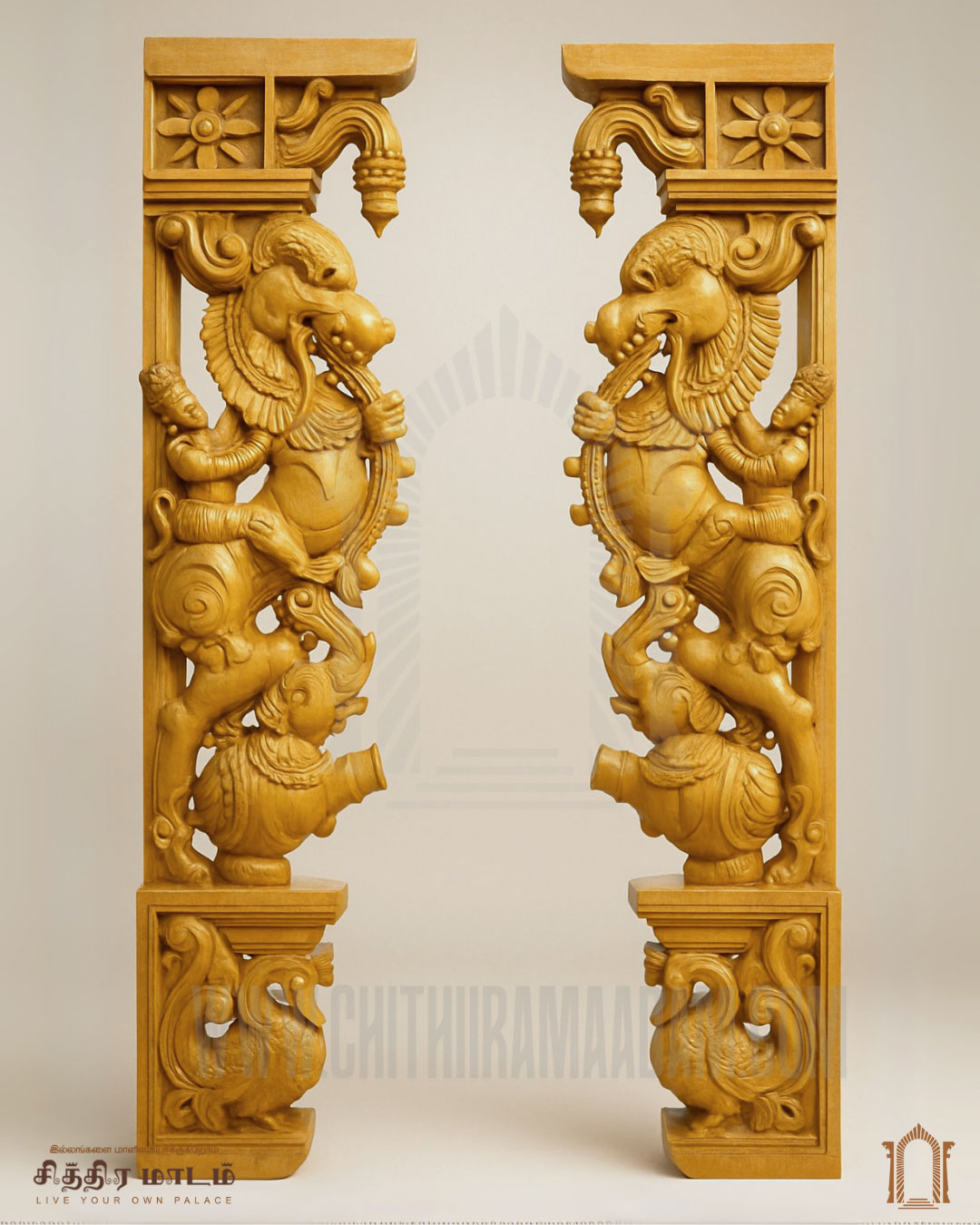 Graceful Yali (Pair)
