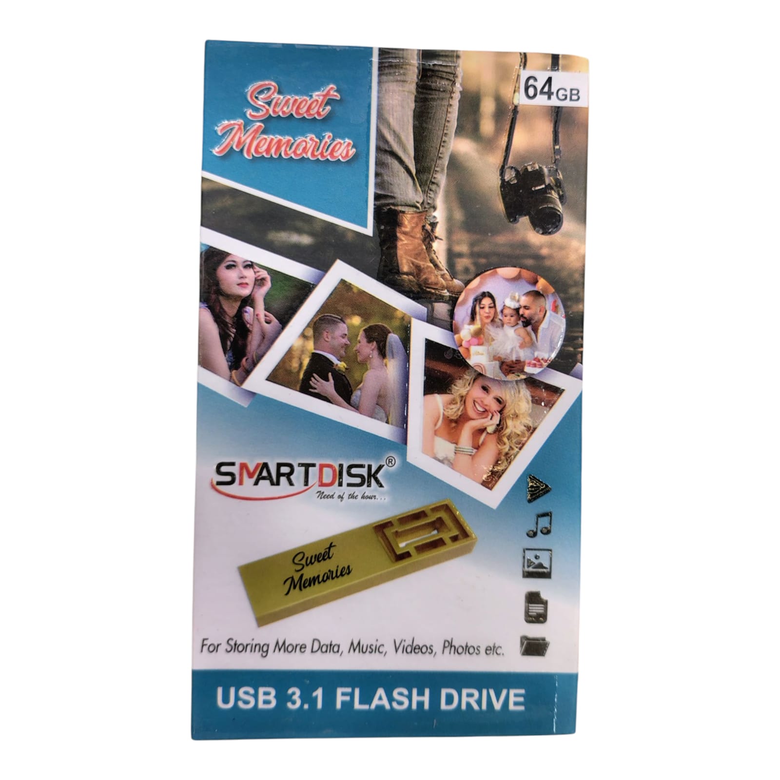 Smartdisk USB 3.1 32 GB Flash Drive for Sweet Memories