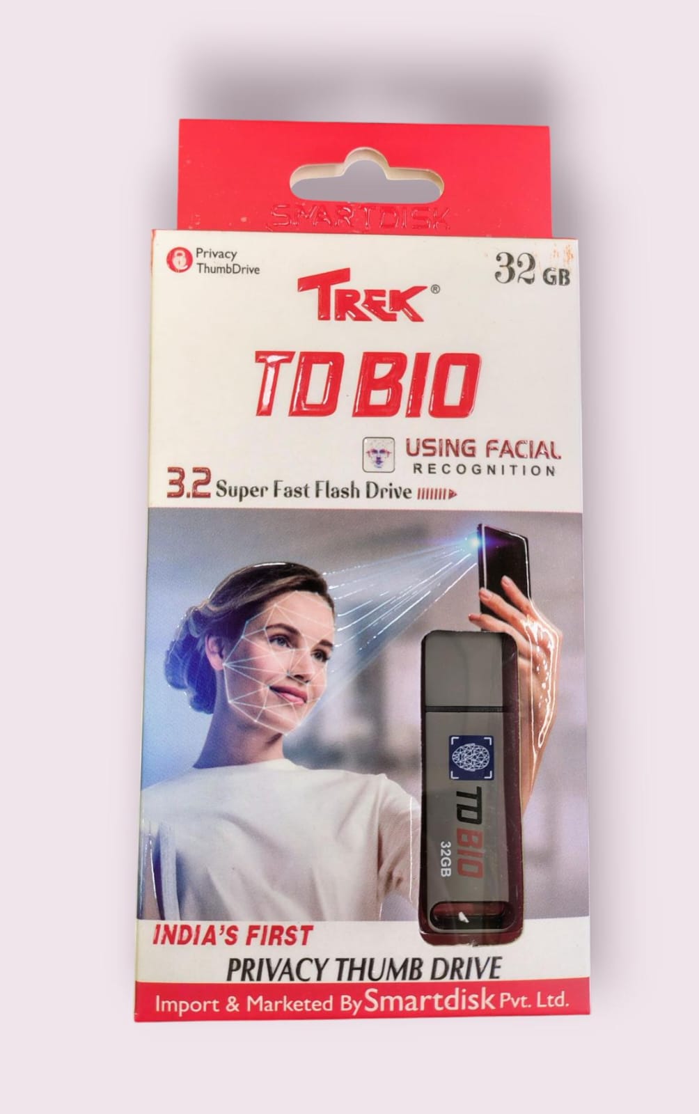Trek TD BIO 32GB Privacy Thumb Drive