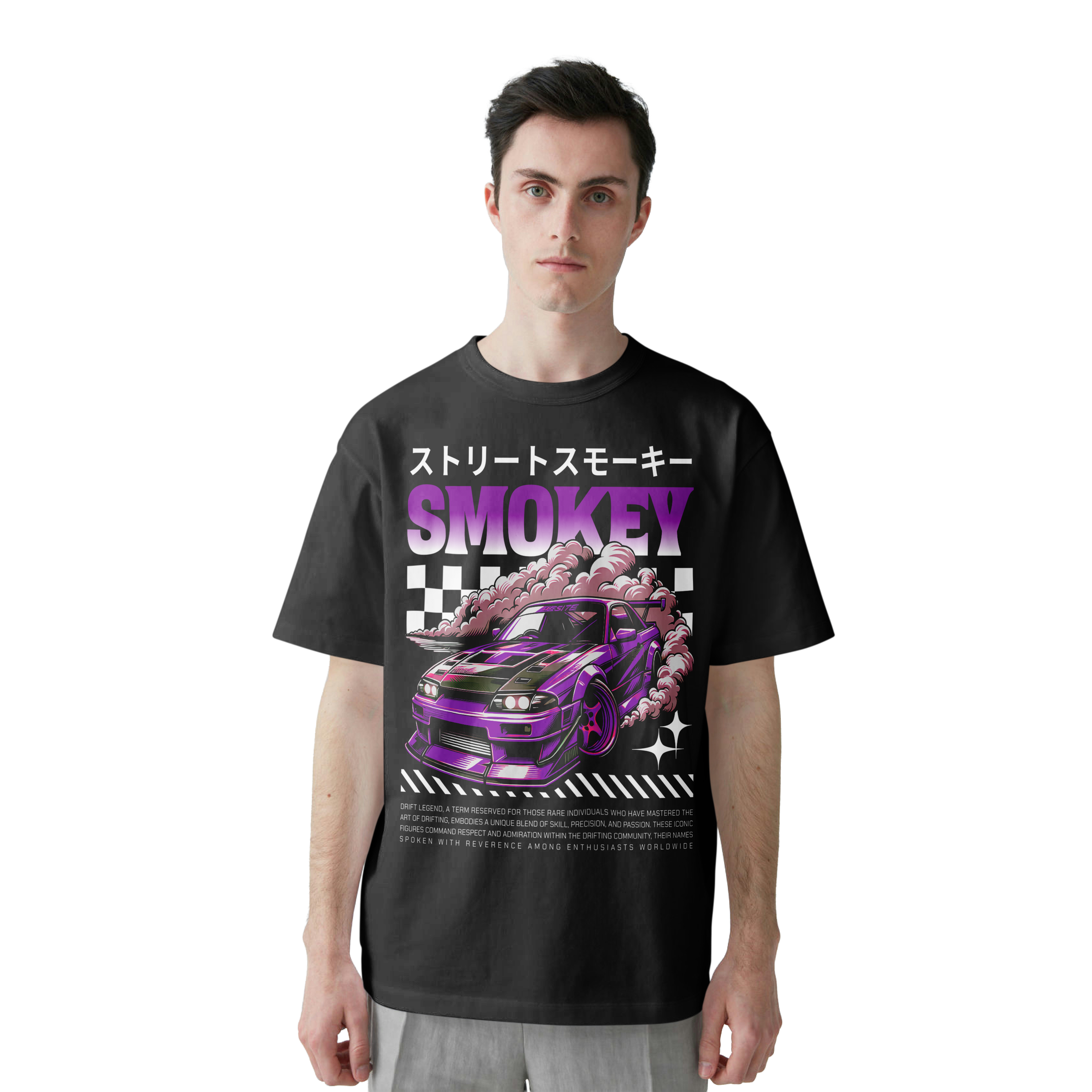 JDM Drift Car T-Shirt | Smokey Street Racer Graphic Tee 