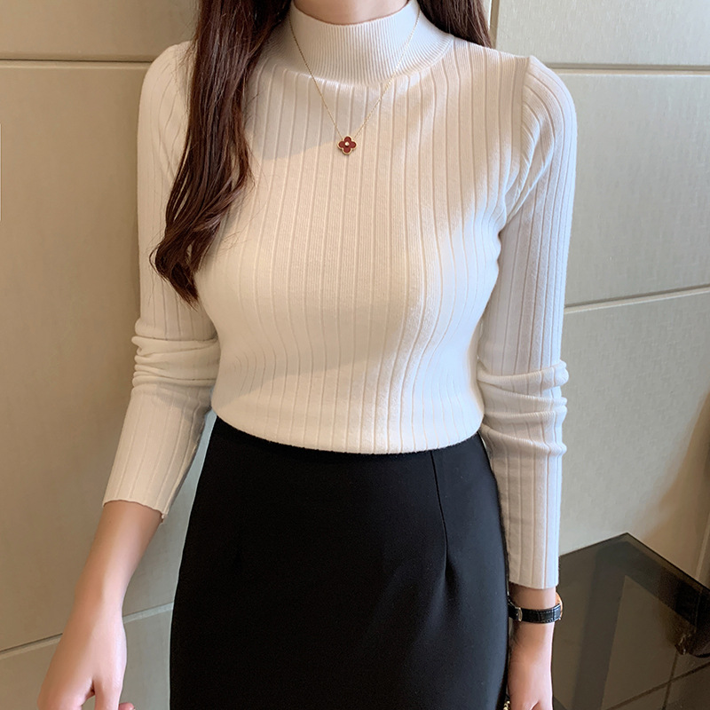Women's Ribbed Knit Turtleneck Sweater
