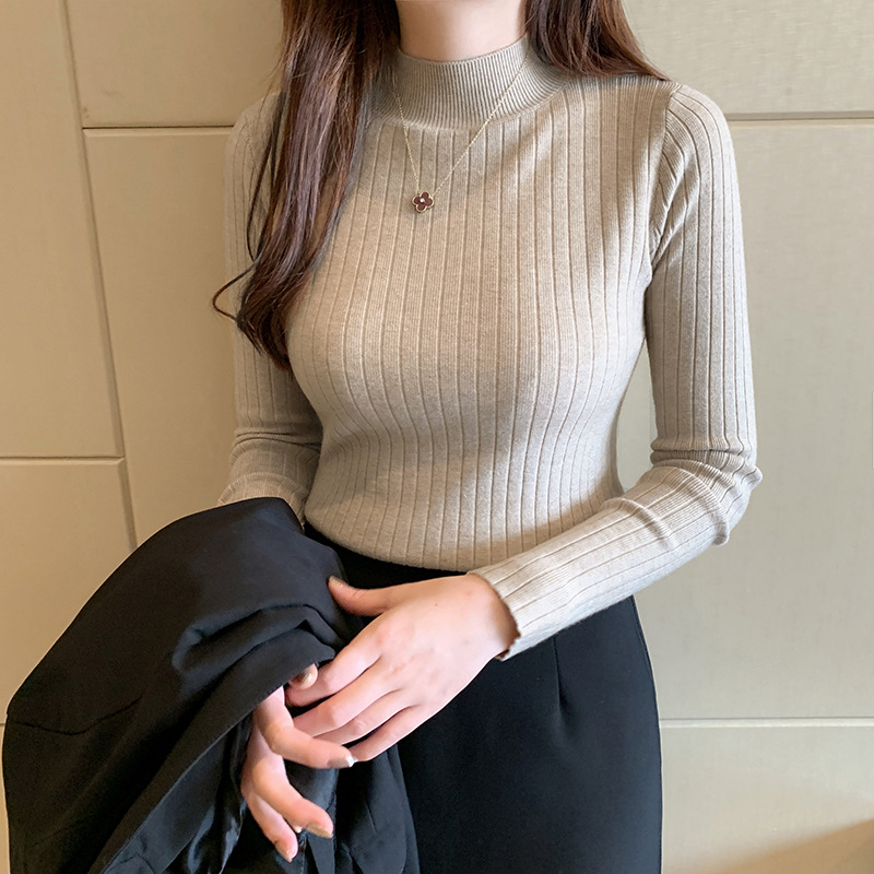 Women's Ribbed Knit Long Sleeve Top