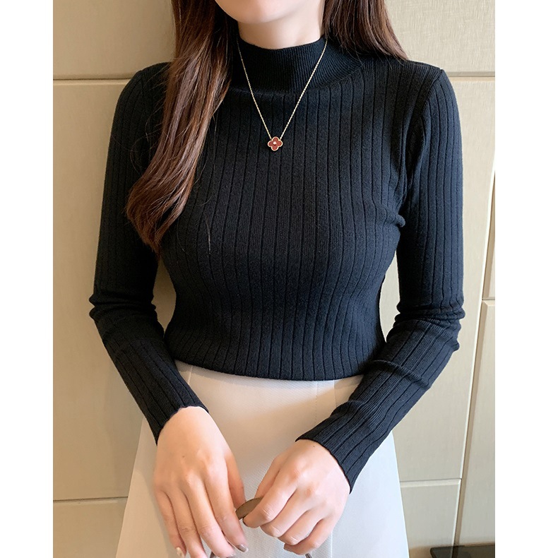 Women's Ribbed Knit Turtleneck Sweater