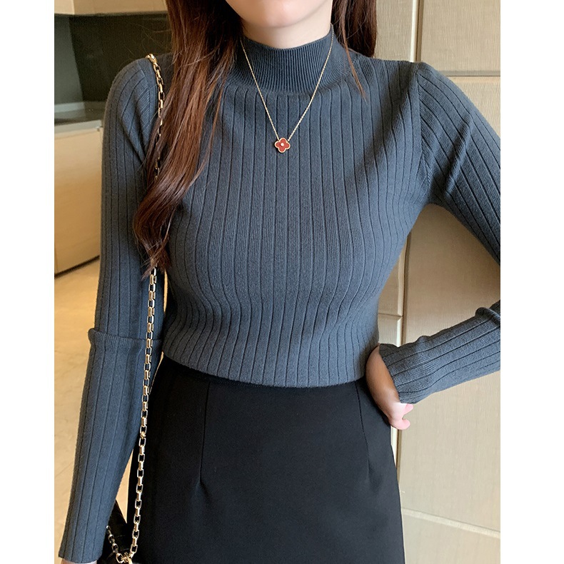 Ribbed Knit Long Sleeve Top