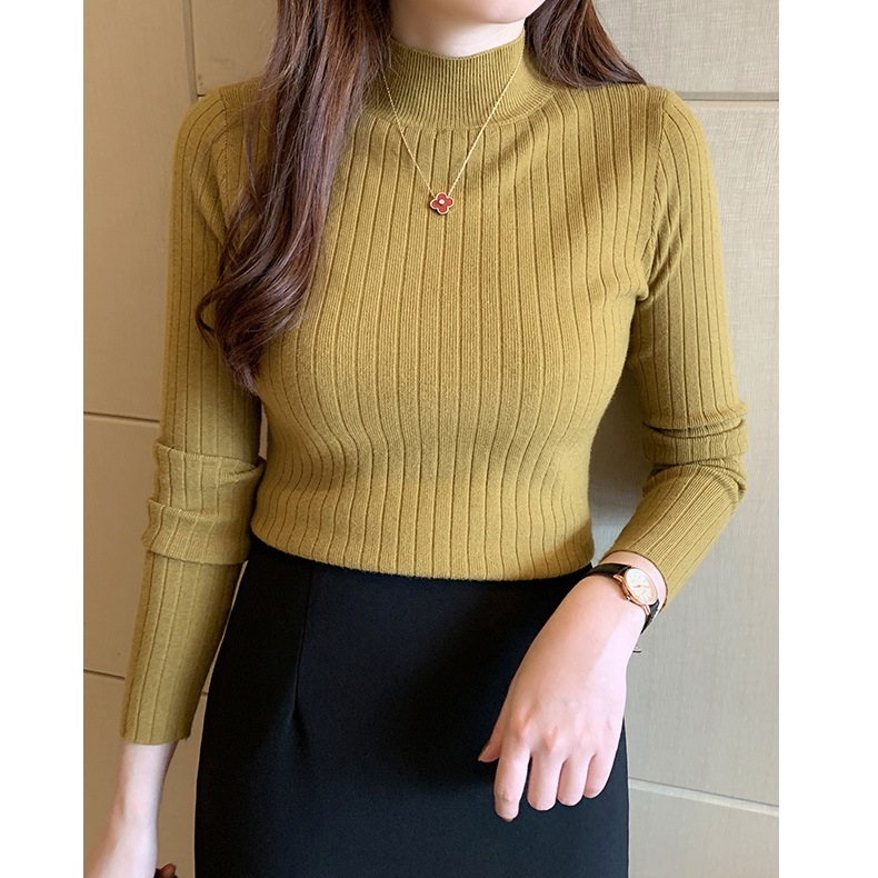 Ribbed Turtleneck Sweater