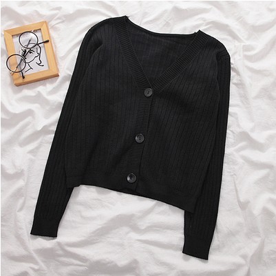 Women's Rust Ribbed Cardigan