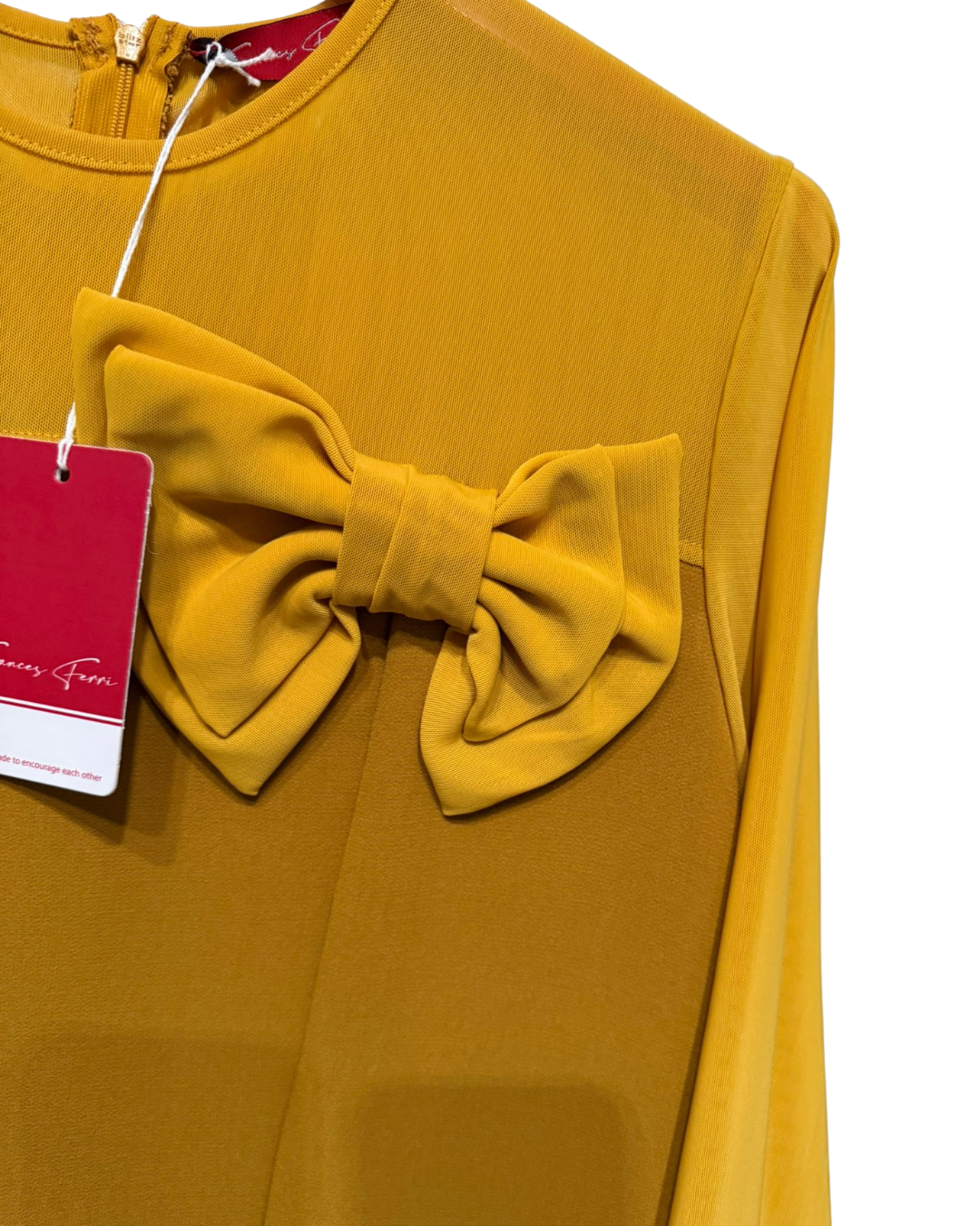 Abito manica lunga senape